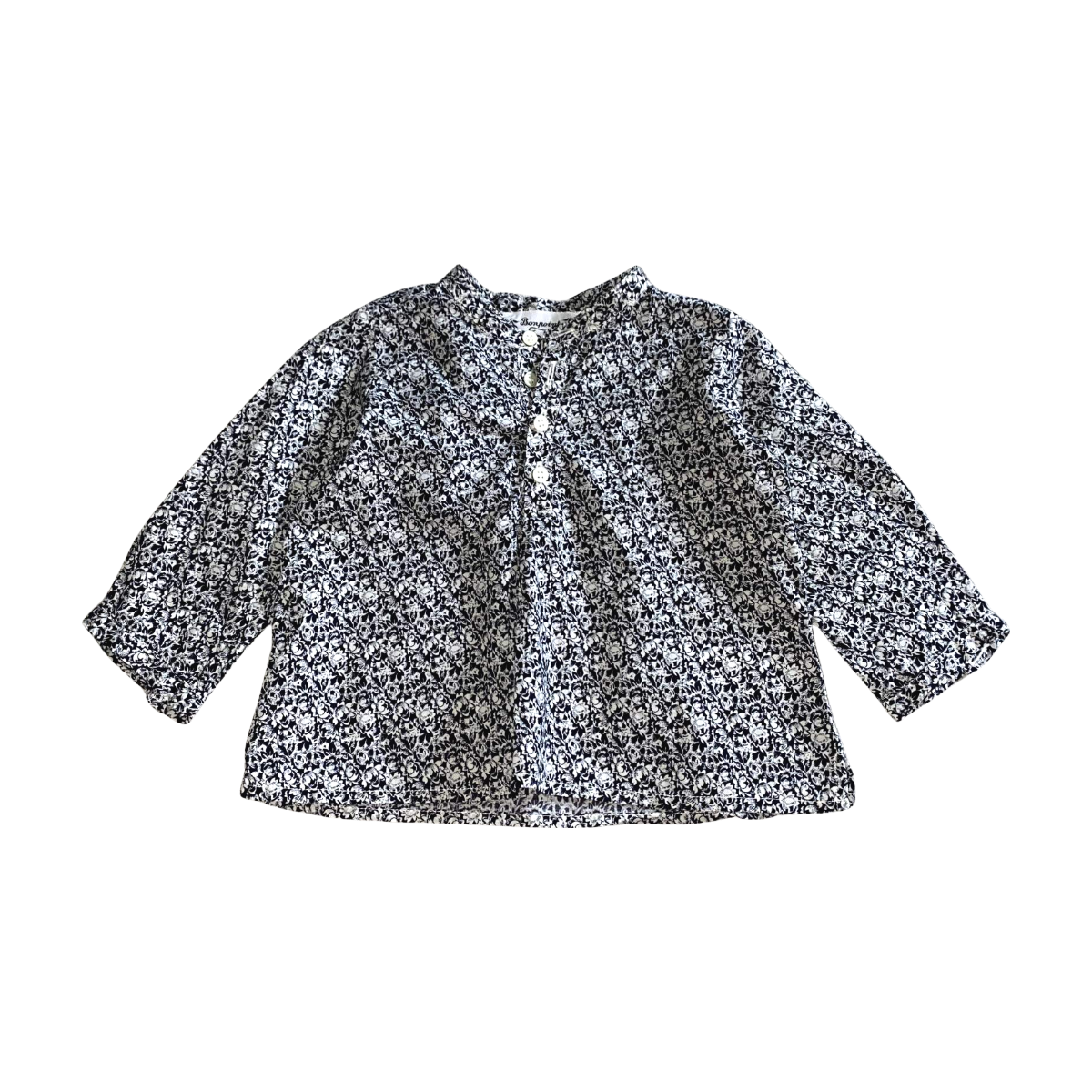 BONPOINT - BLOUSE - NOIR - 6 MOIS