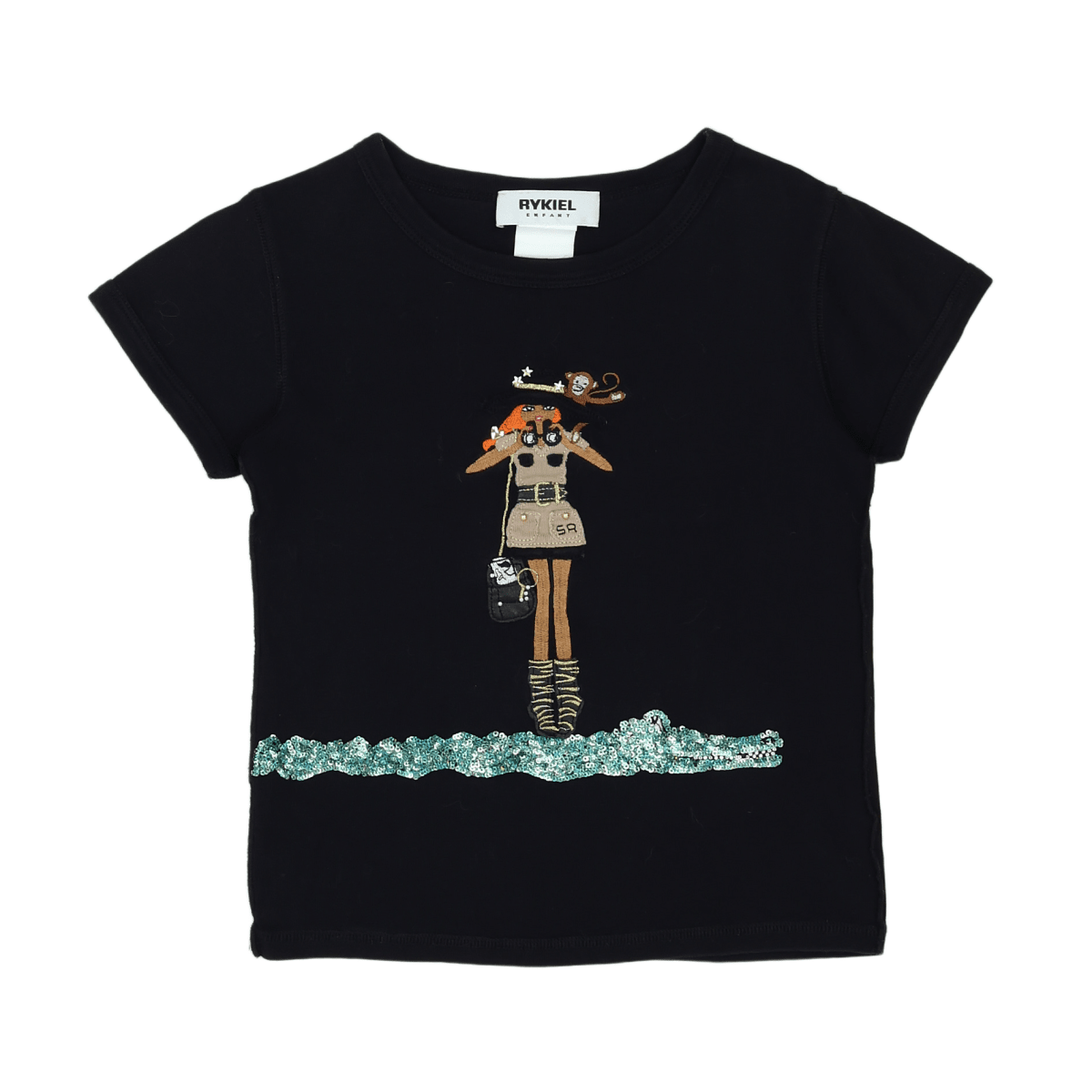 RYKIEL - T-SHIRT - SCHWARZ - 8 JAHRE