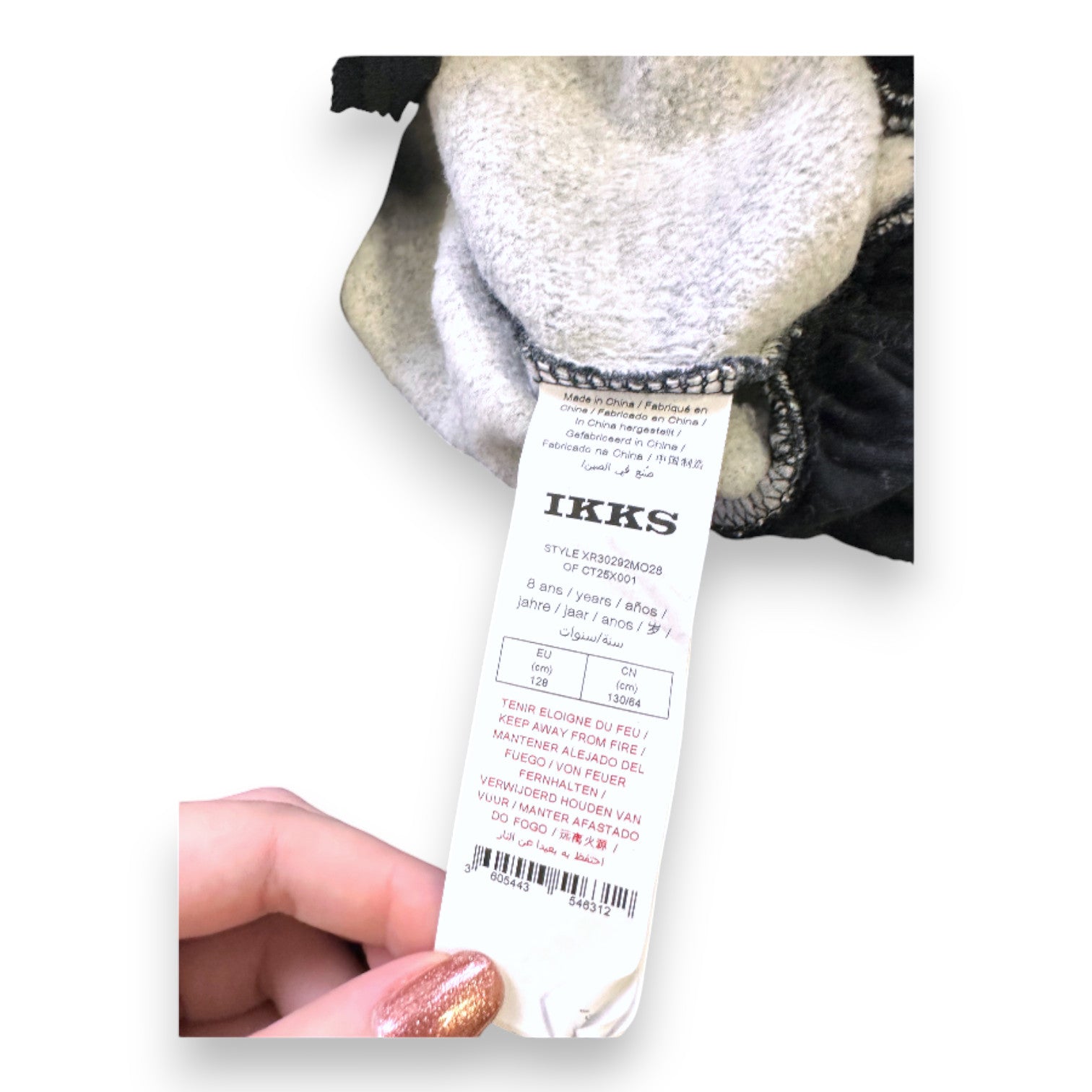 IKKS - GRAUES KLEID - 8 JAHRE