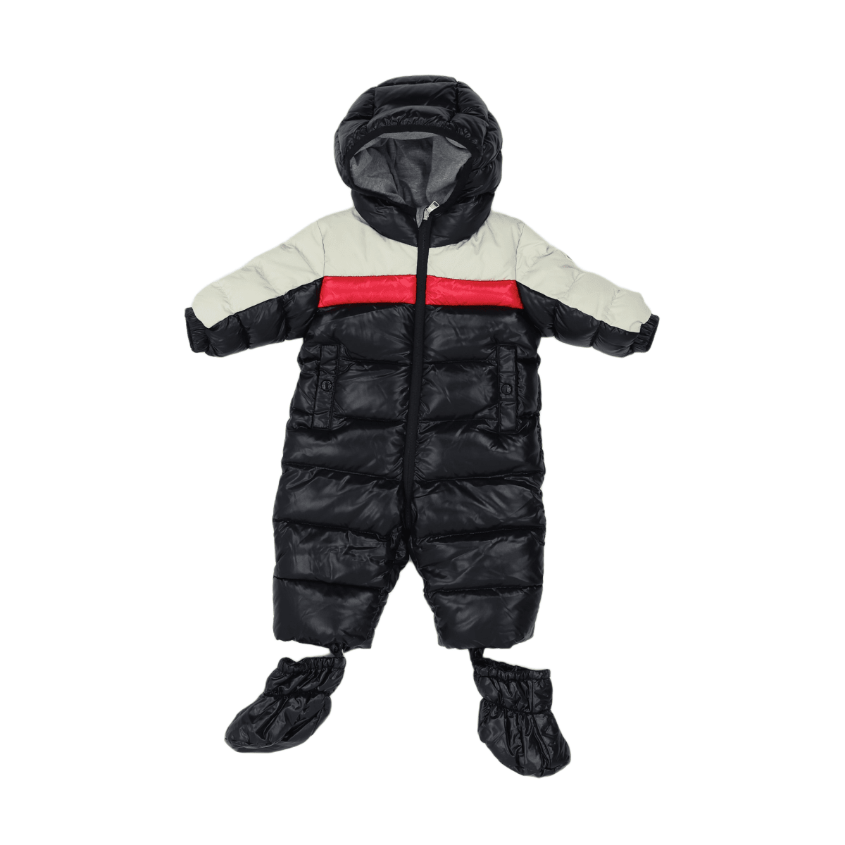 MONCLER - PILOT SUIT - BLACK - 3 MONTHS