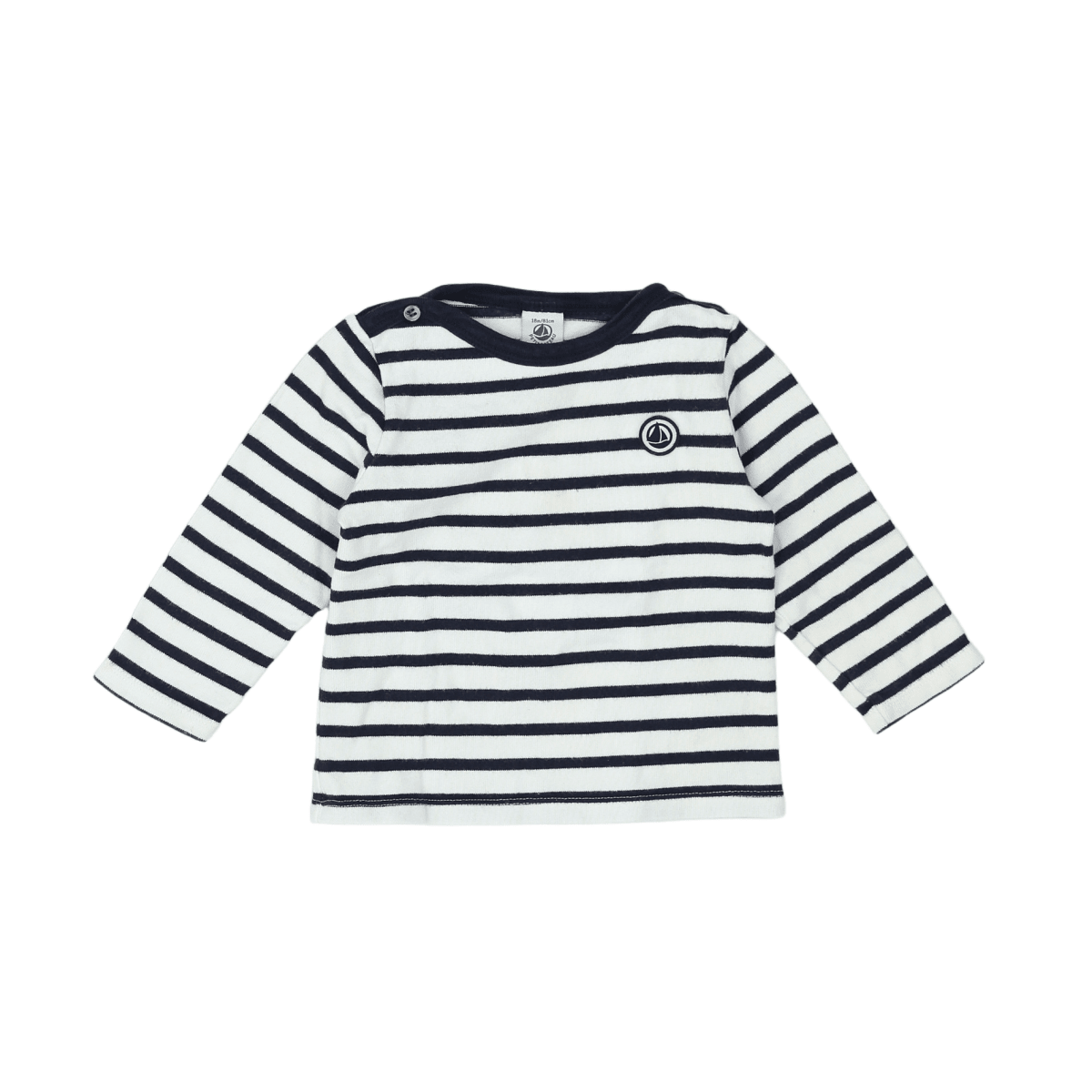 PETIT BATEAU - PULL - BLANC, BLEU - 18 MOIS