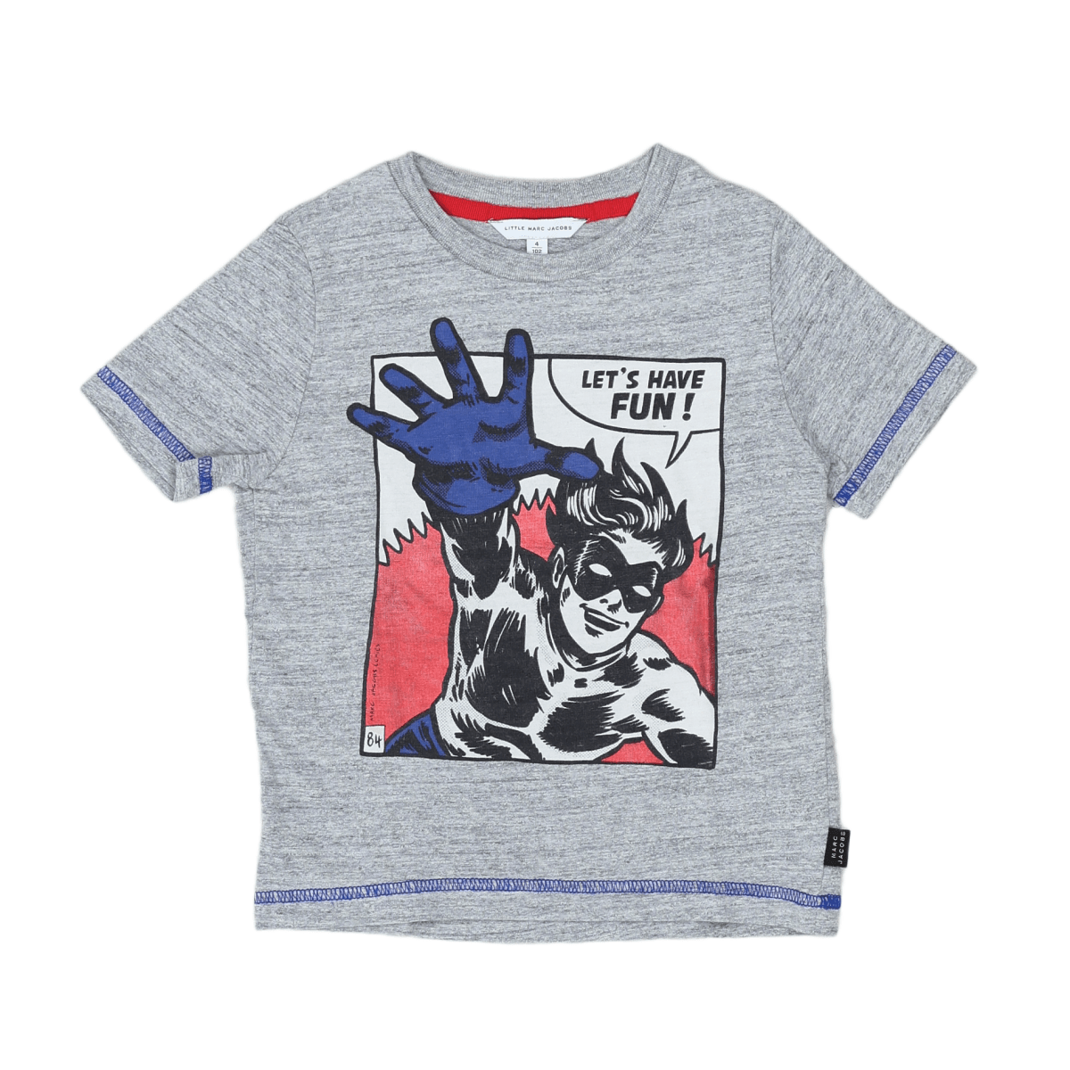 LITTLE MARC JACOBS - T-SHIRT - GRIS - 4 ANS