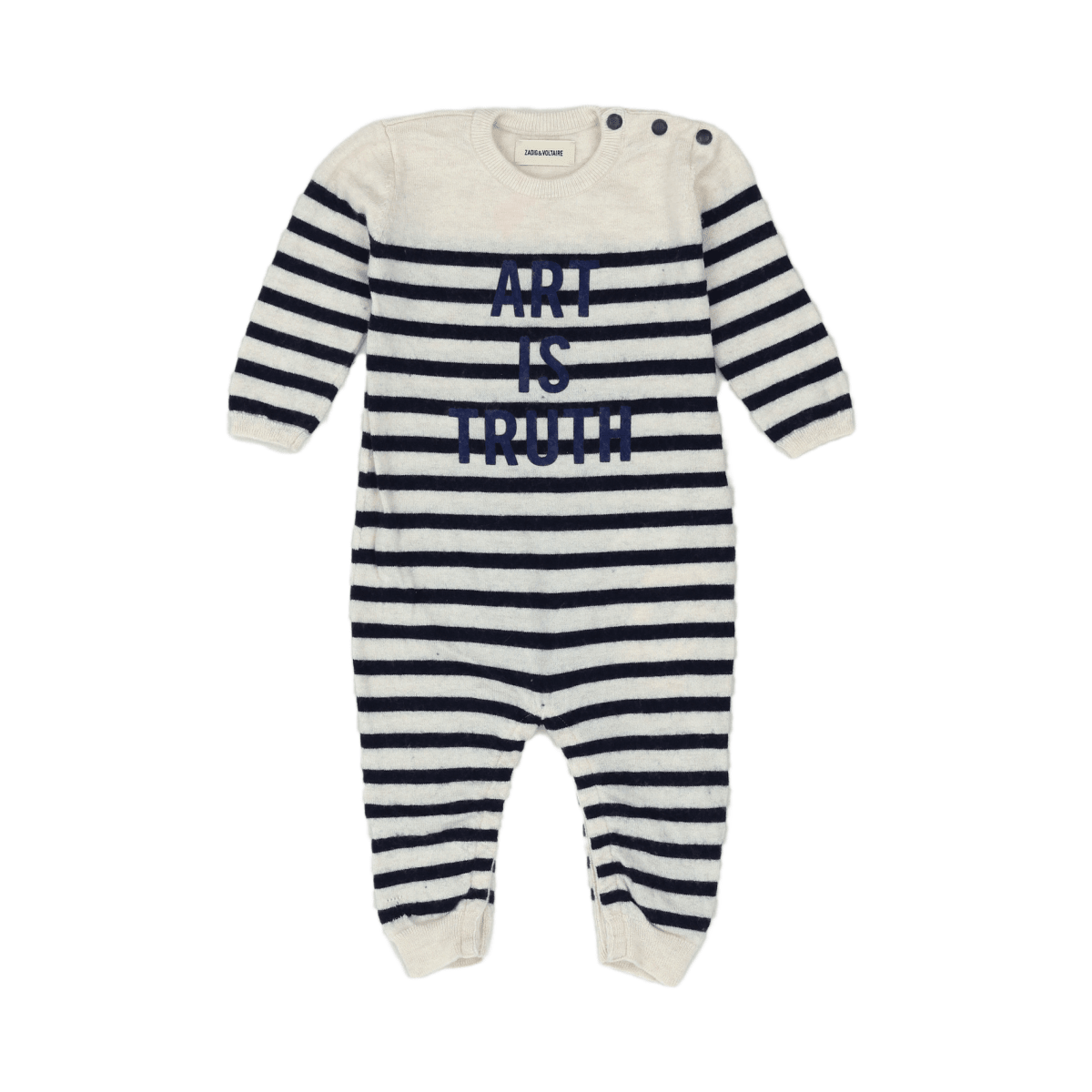 ZADIG & VOLTAIRE – JUMPSUIT – BEIGE, BLAU – 12 MONATE