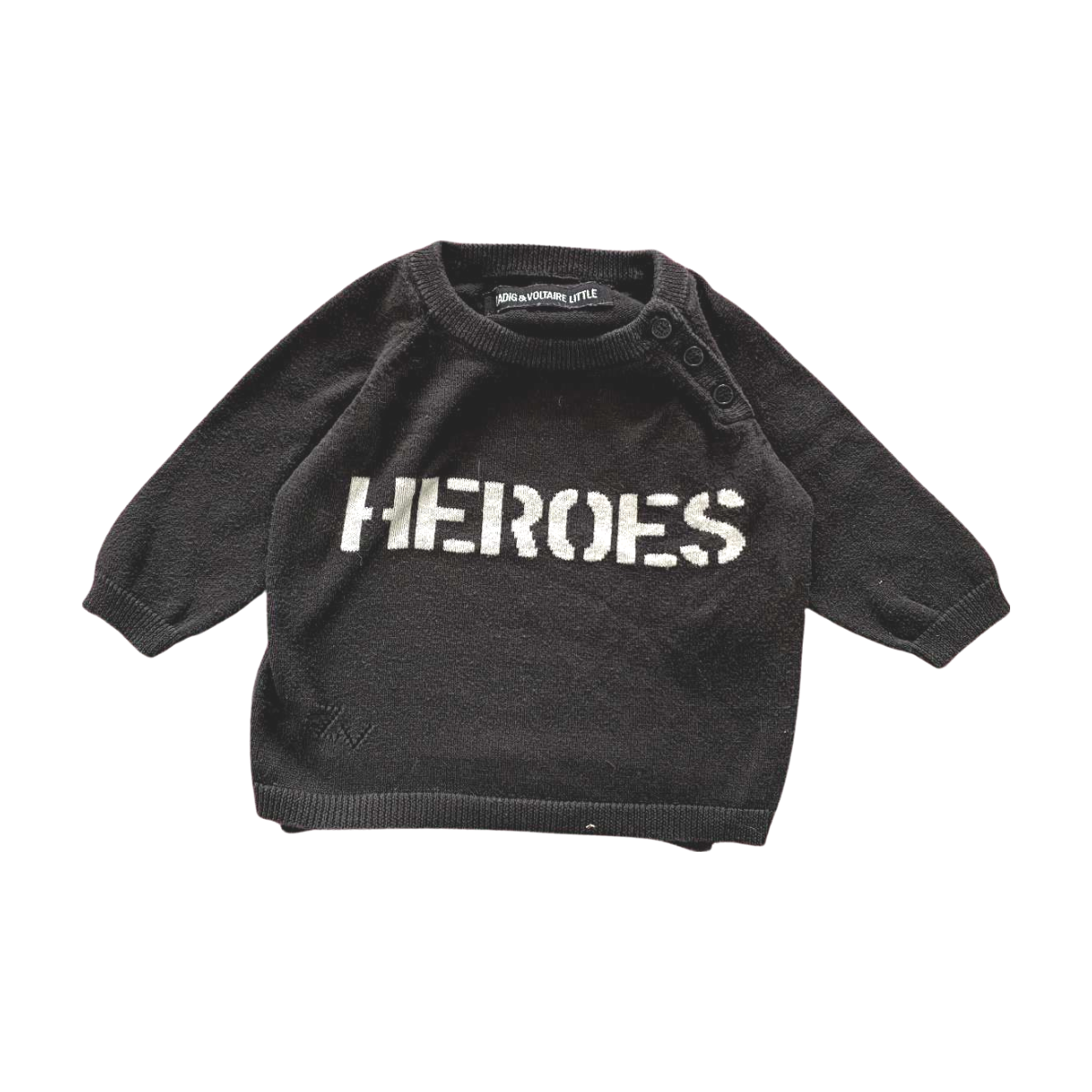 ZADIG & VOLTAIRE - PULL - GRIS - 3 MOIS