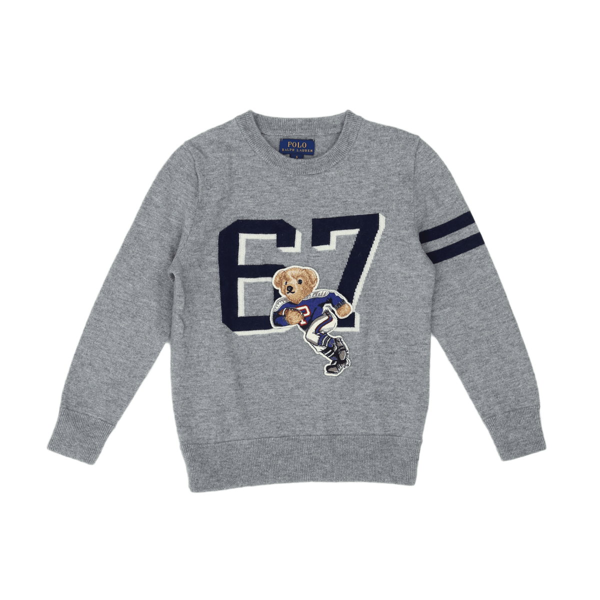 RALPH LAUREN - SWEATER - GRAY - 6 YEARS