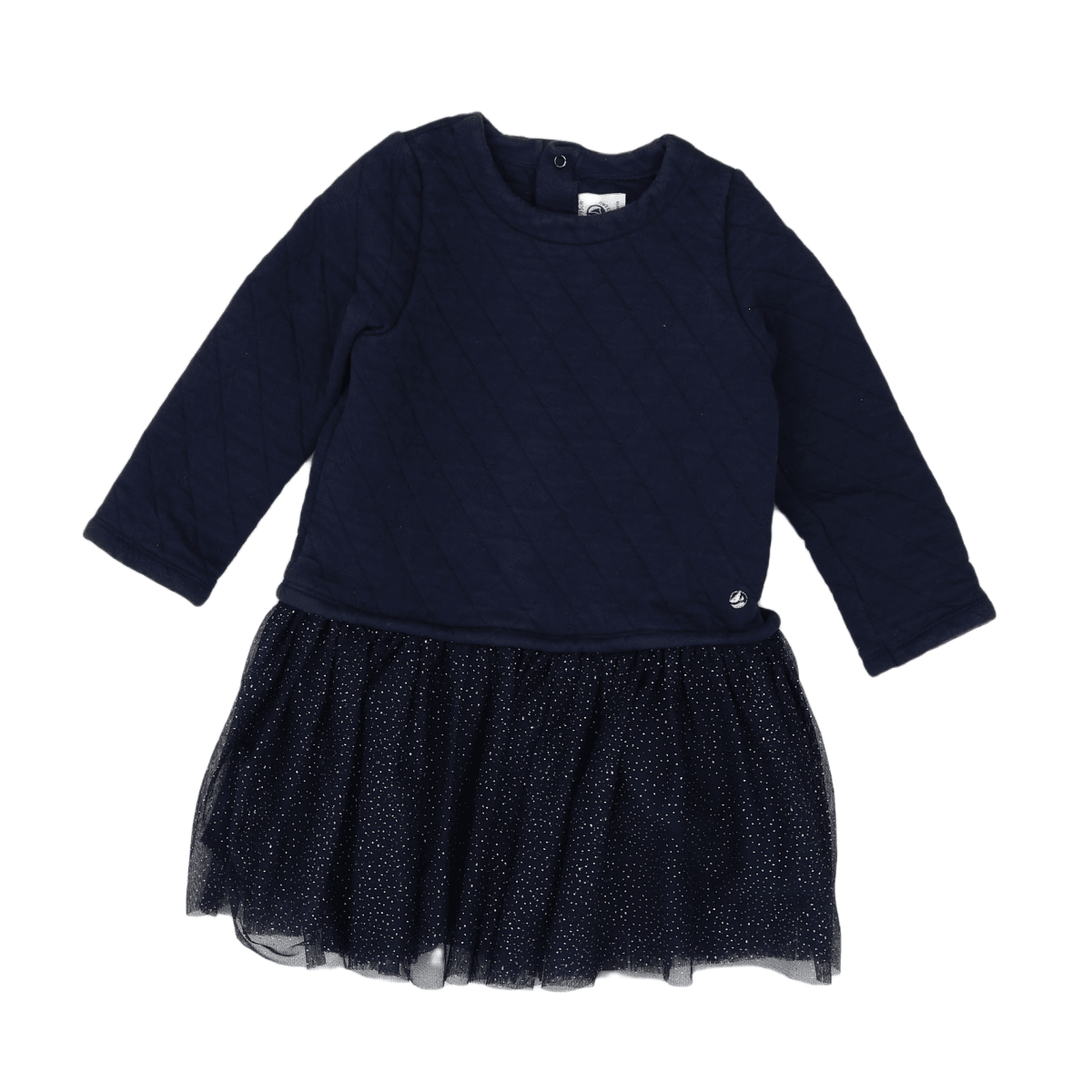 PETIT BATEAU - ROBE - BLEU - 3 ANS