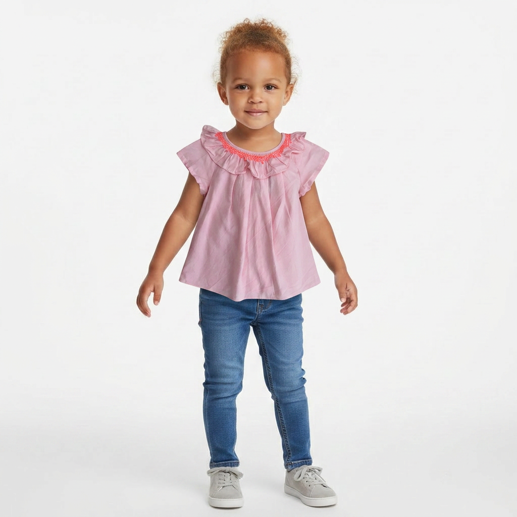 JACADI - BLOUSE - ROSE - 24 MOIS