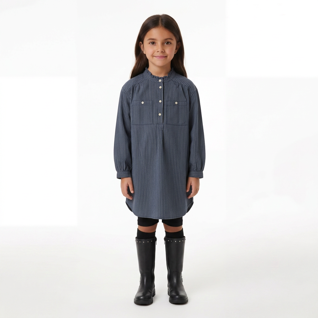 BONPOINT - ROBE - BLEU - 4 ANS