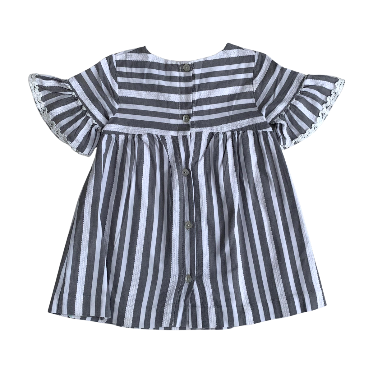 TARTINE & CHOCOLAT - ROBE - GRIS, BLANC - 12 MOIS