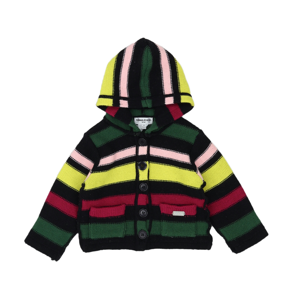 SONIA RYKIEL - CARDIGAN - NOIR, MULTICOLORE - 18 MOIS