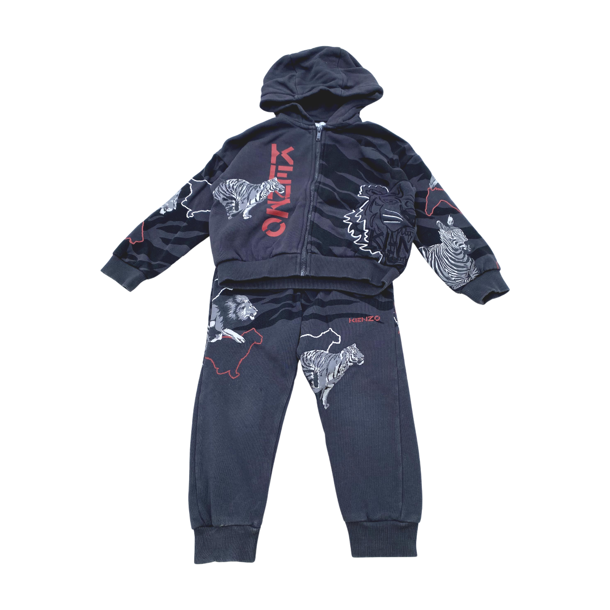 KENZO - ENSEMBLE - GRIS - 4 ANS