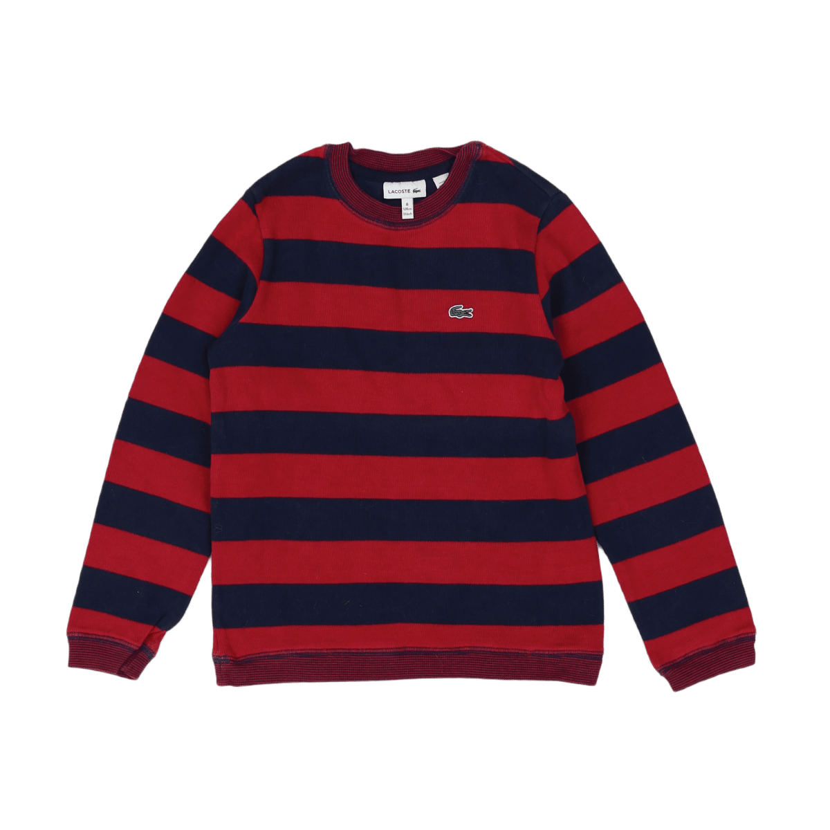 LACOSTE - PULL - BLEU, ROUGE - 8 ANS
