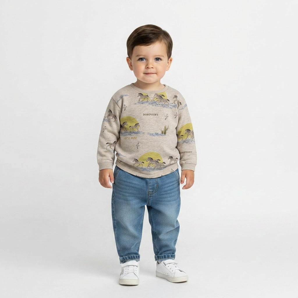 BONPOINT - PULL - BEIGE - 24 MOIS