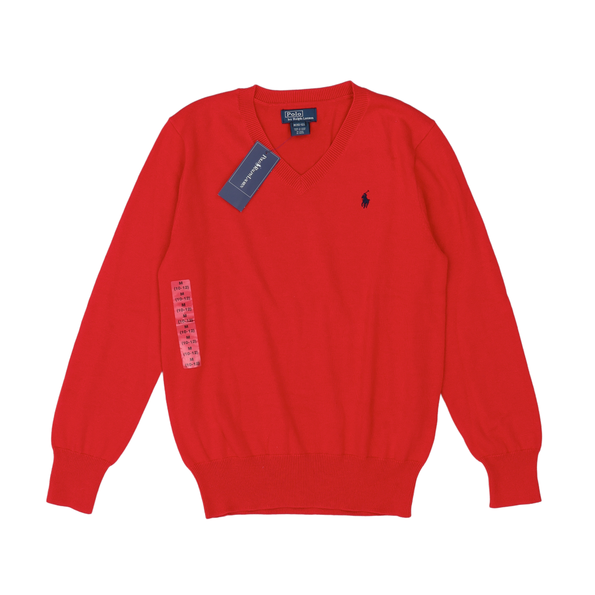 RALPH LAUREN - PULL - ROUGE - 10 ANS