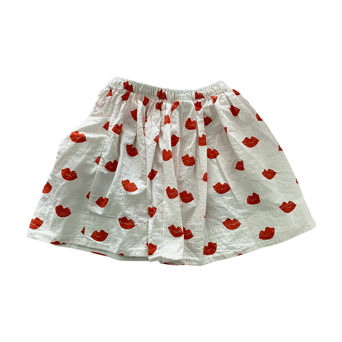 BONTON - JUPE - BLANC, ROUGE - 6 ANS