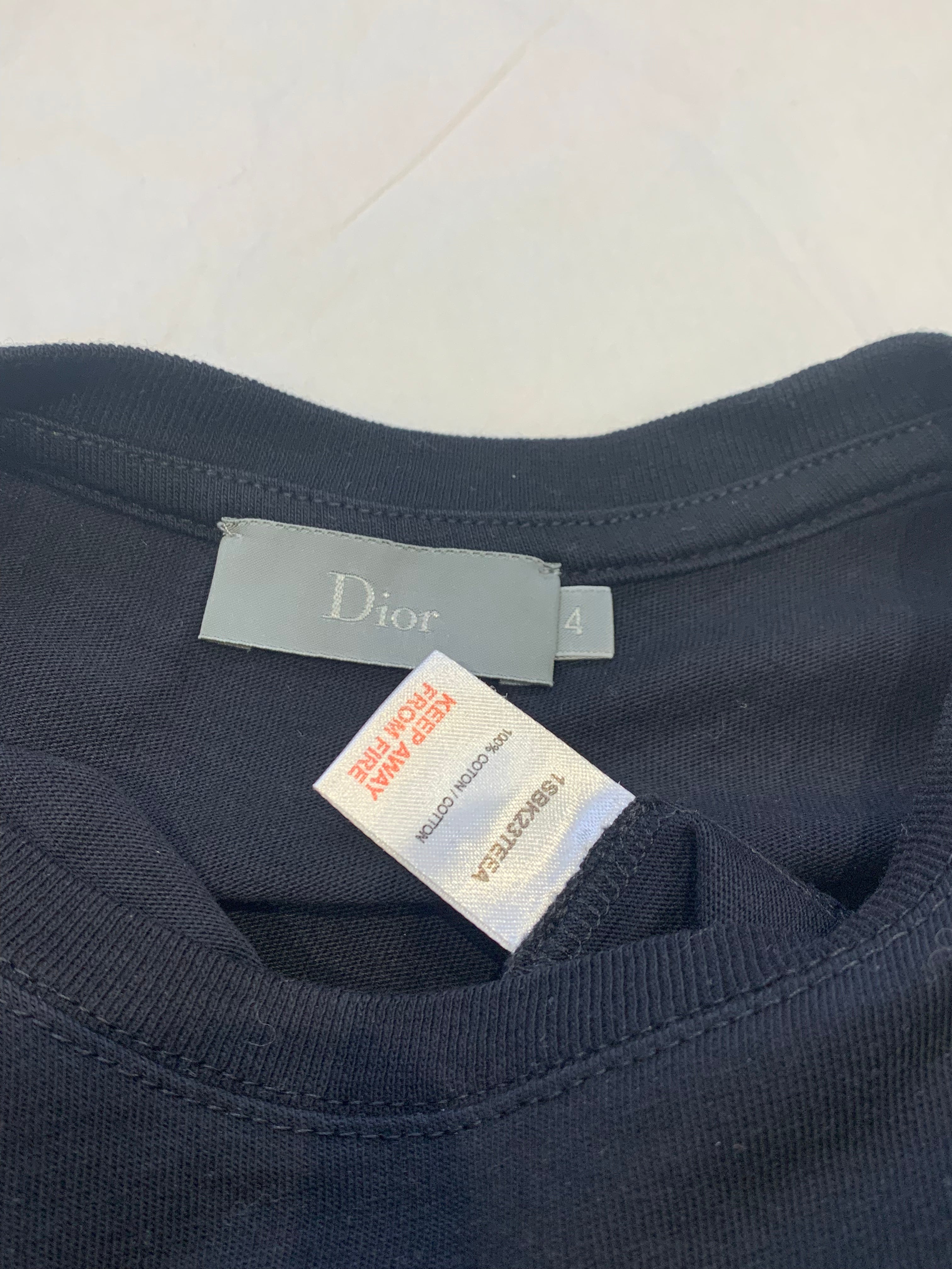 DIOR - T-SHIRT - BLACK - 4 YEARS