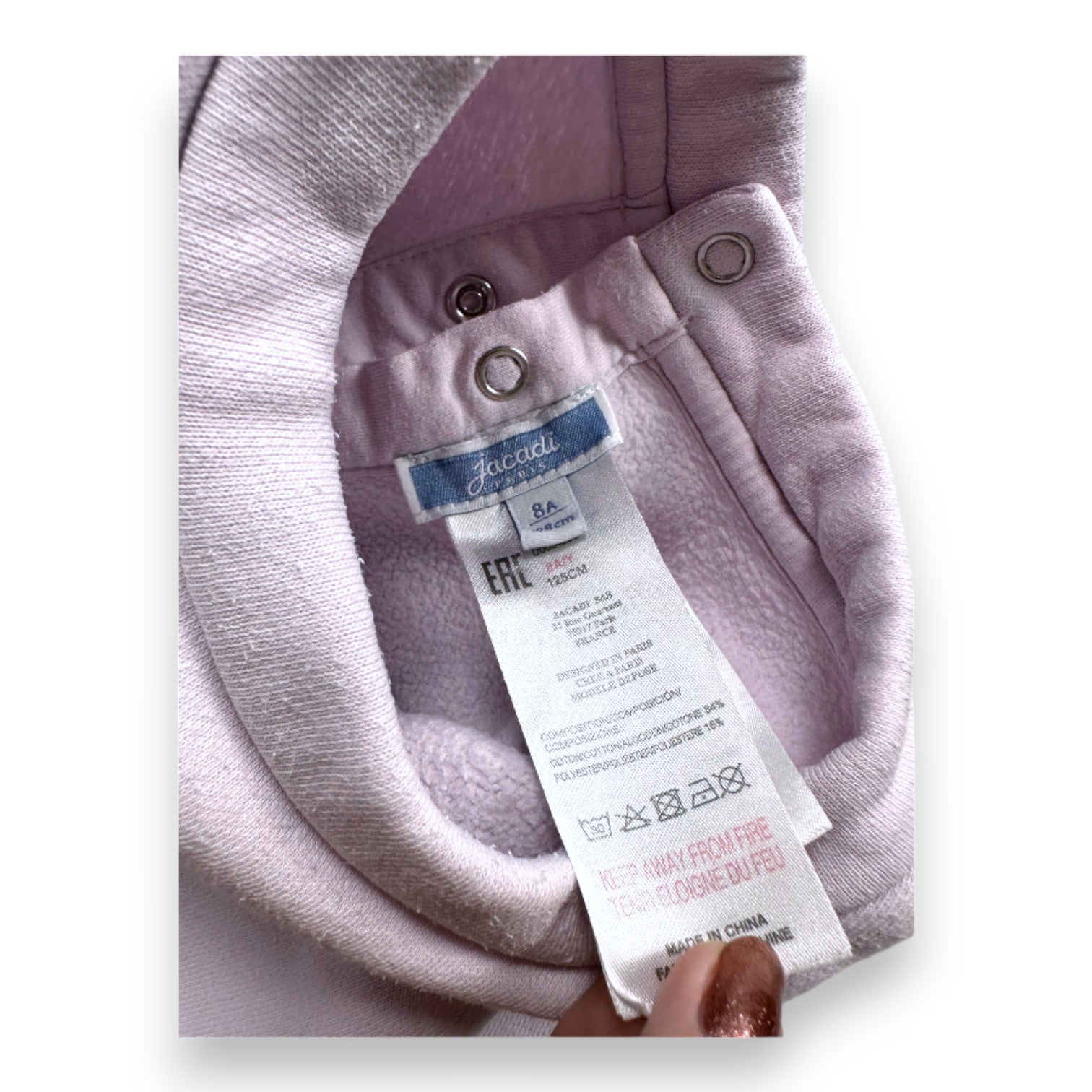 JACADI - SWEATSHIRT - ROSA - 8 JAHRE