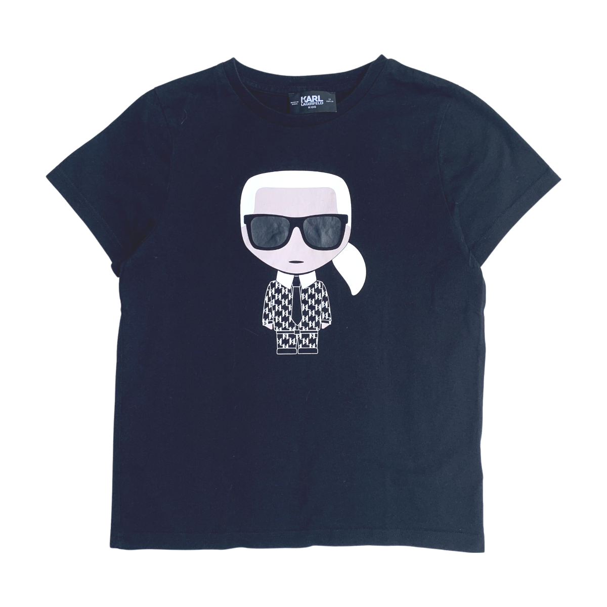 KARL LAGERFELD - T-SHIRT - NOIR - 12 ANS