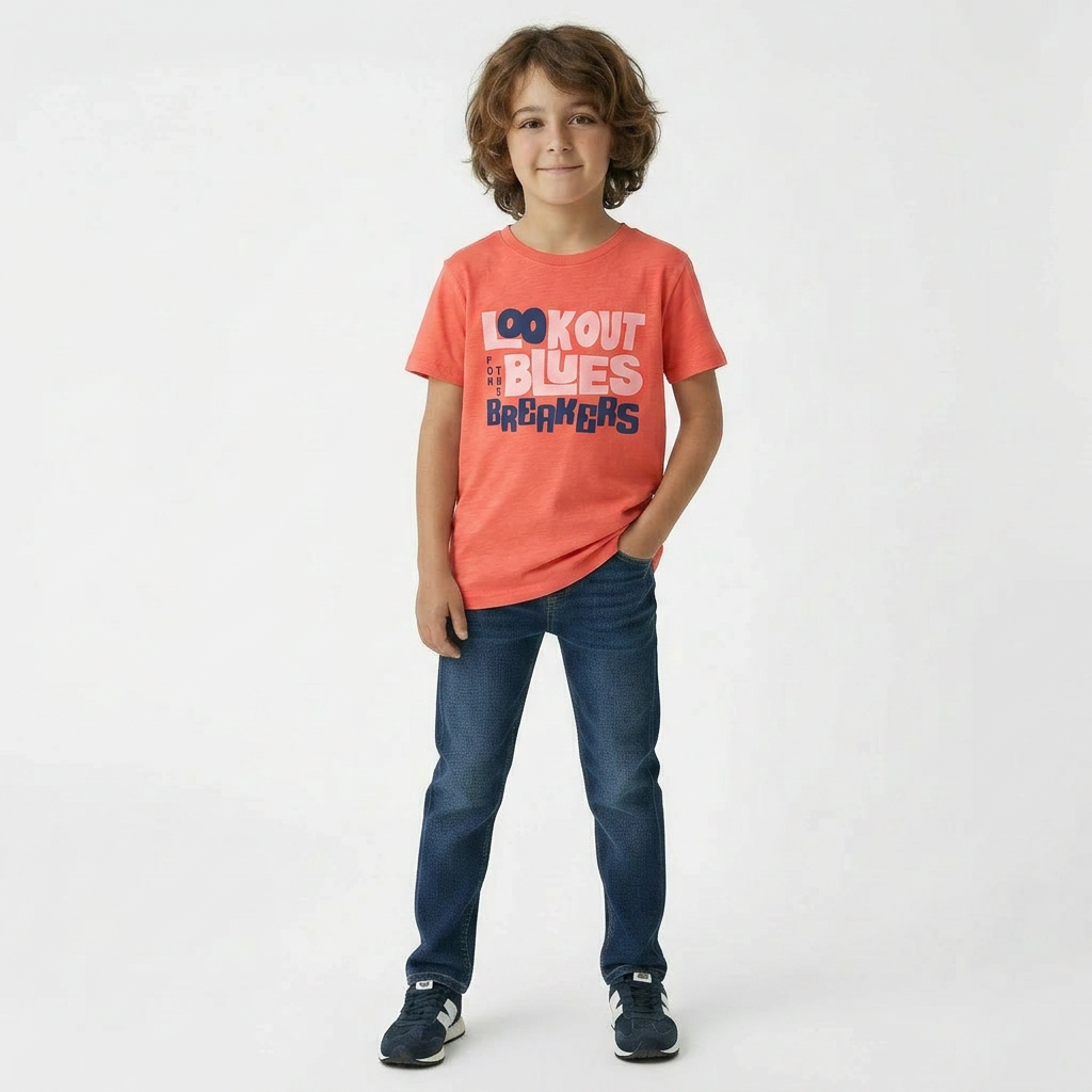 HARTFORD - T-SHIRT - ORANGE - 10 ANS