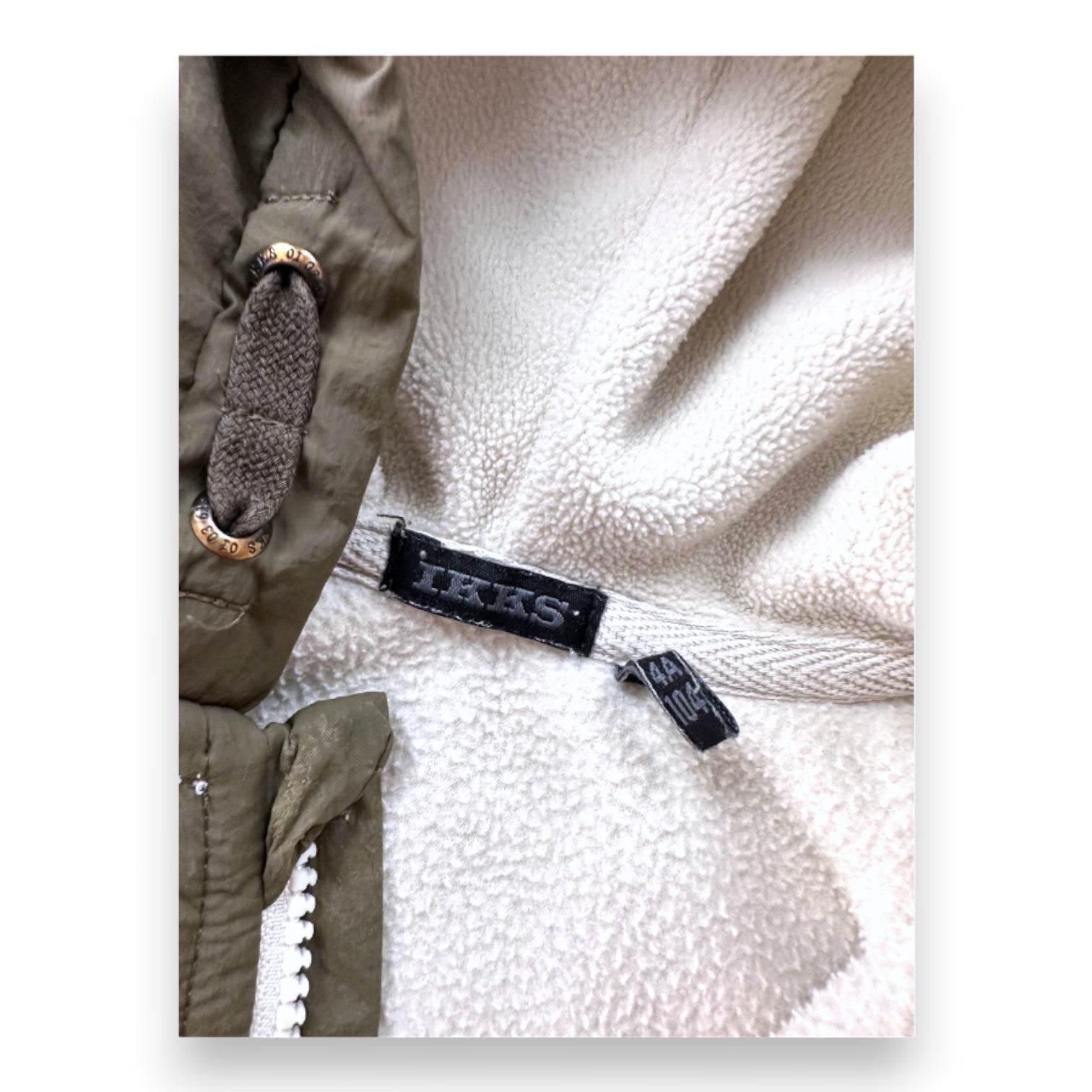 IKKS - MANTEL - GRÜN, BEIGE - 4 JAHRE