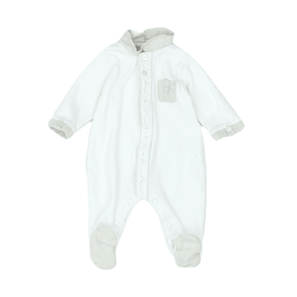 TARTINE & CHOCOLAT - PYJAMA - BLANC, GRIS - 3 MOIS