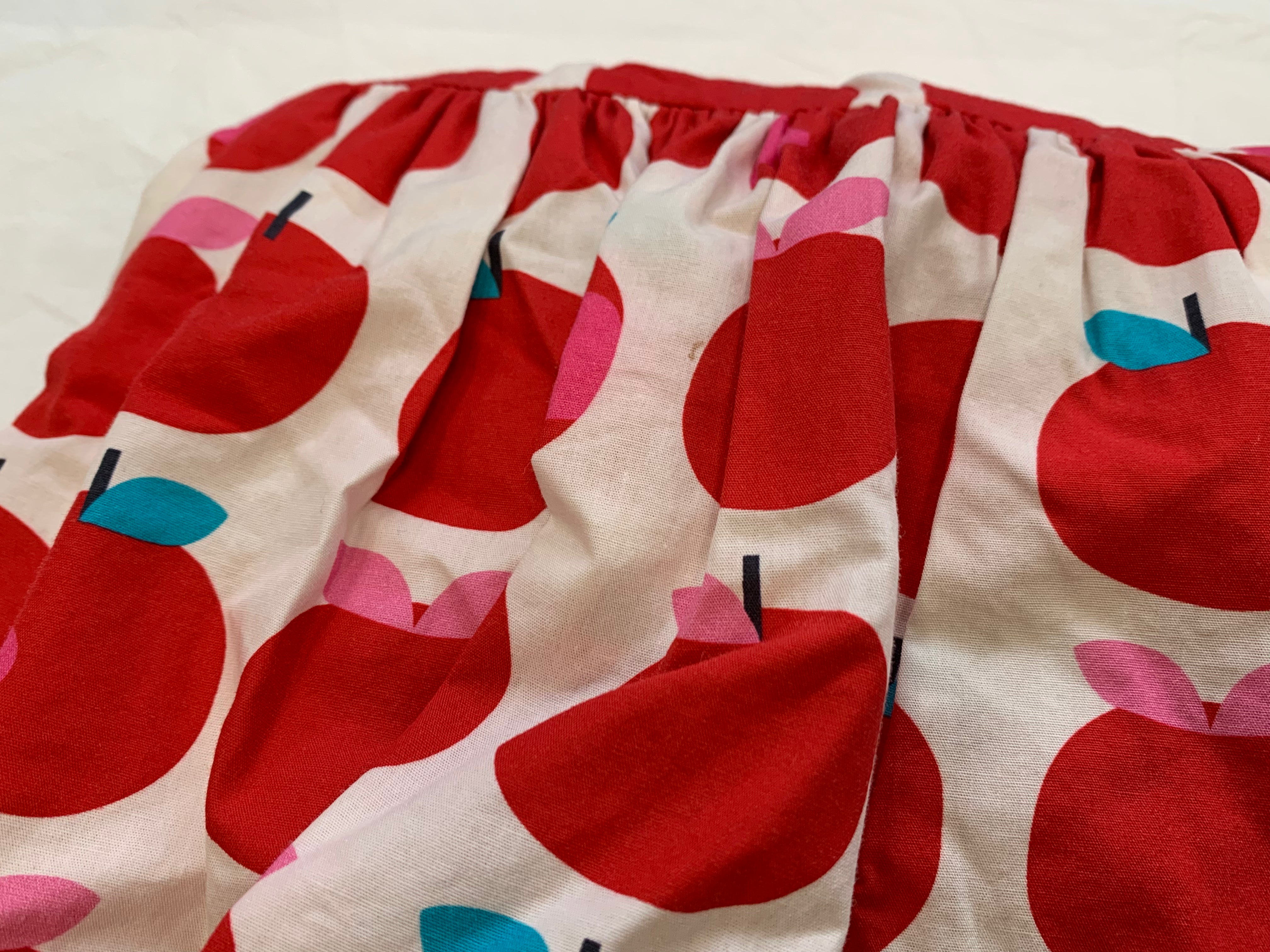 JACADI - KLEID - ROT, WEIß - 3 JAHRE