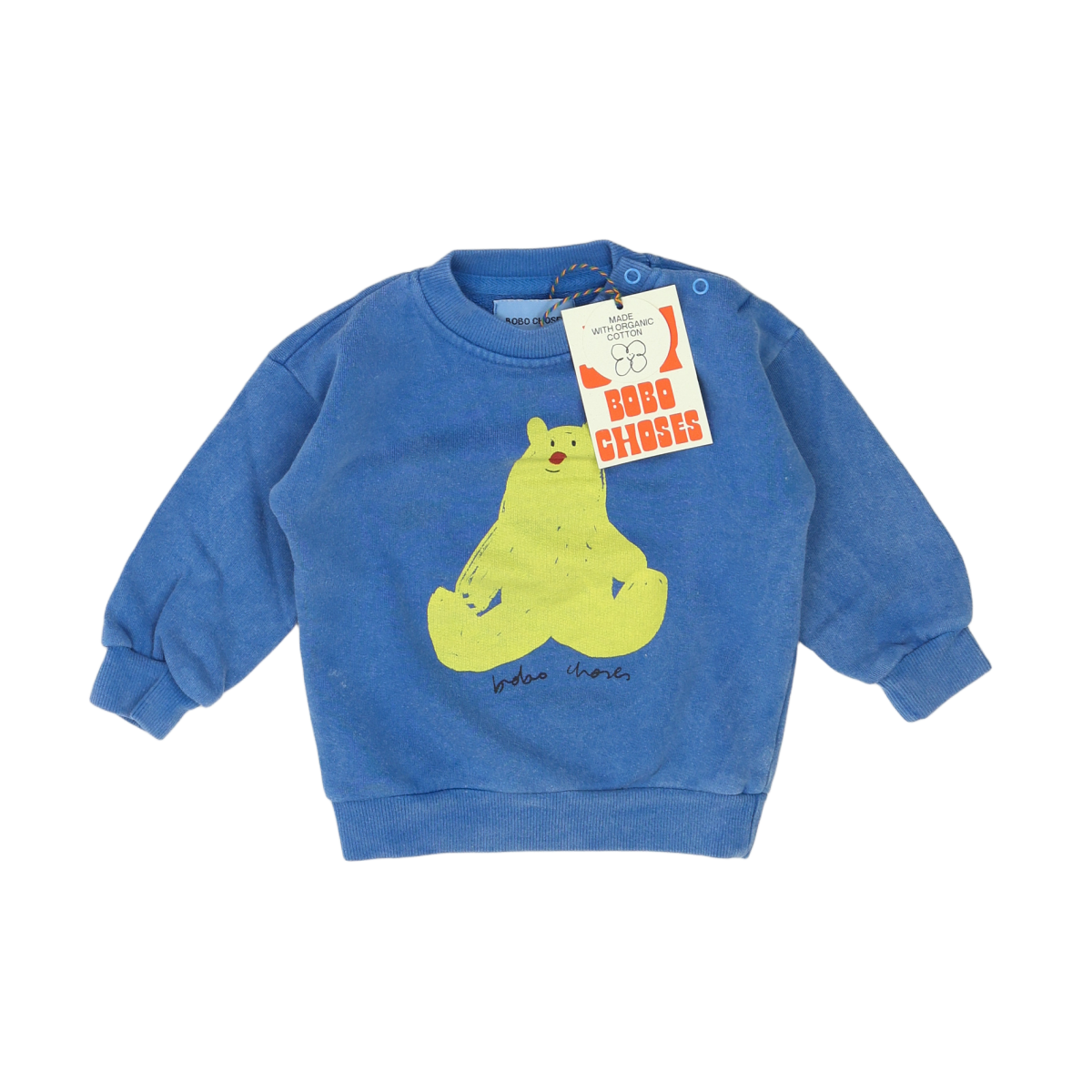 BOBO CHOSES - SWEAT - BLEU, JAUNE - 12 MOIS