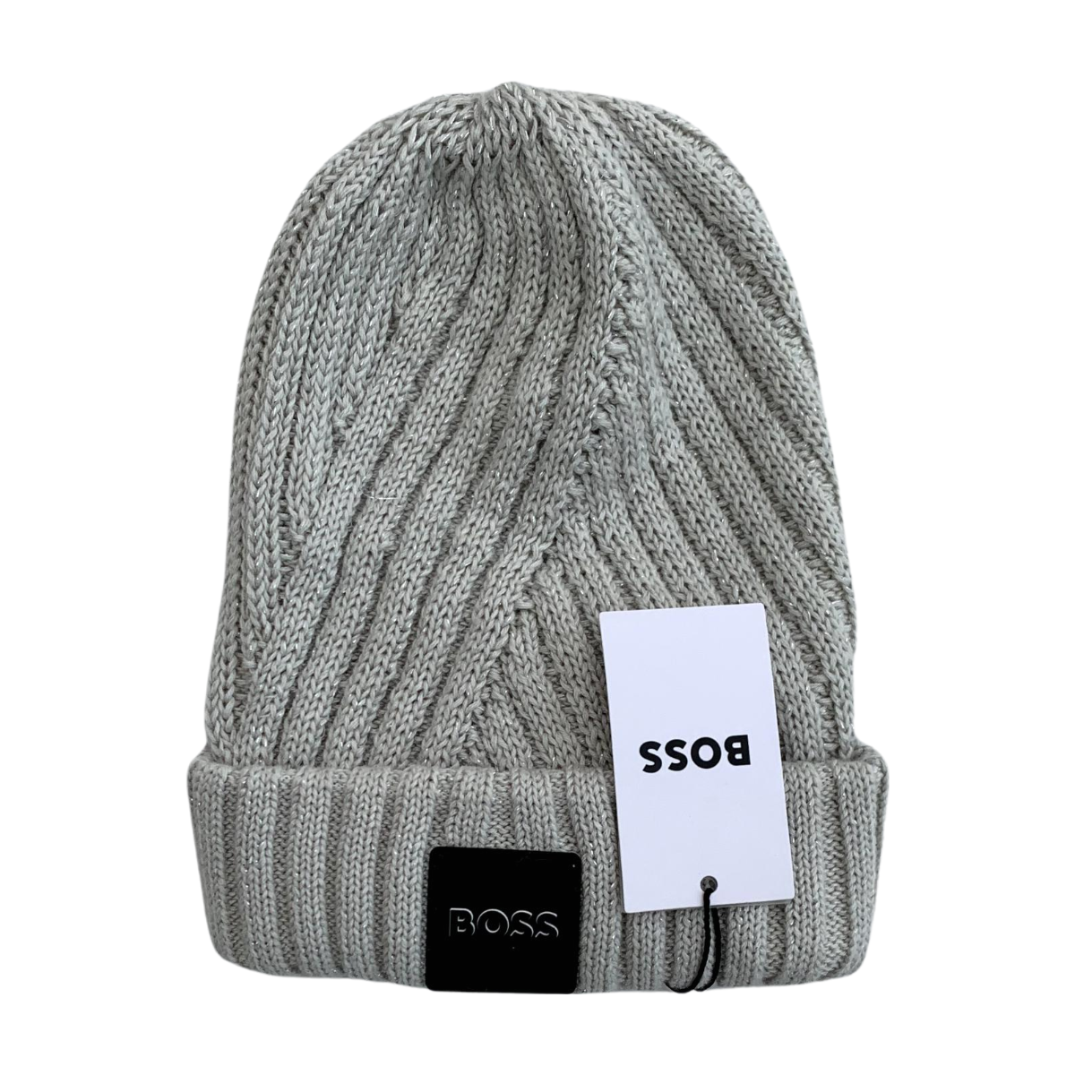 HUGO BOSS - BONNET - GRIS, ARGENTÉ - 7 ANS