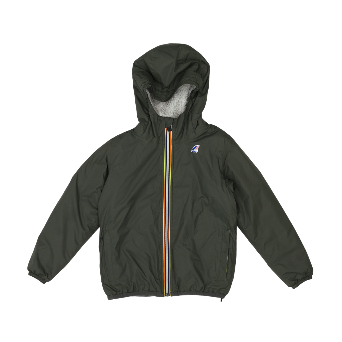 K-WAY - IMPERMÉABLE - VERT - 10 ANS