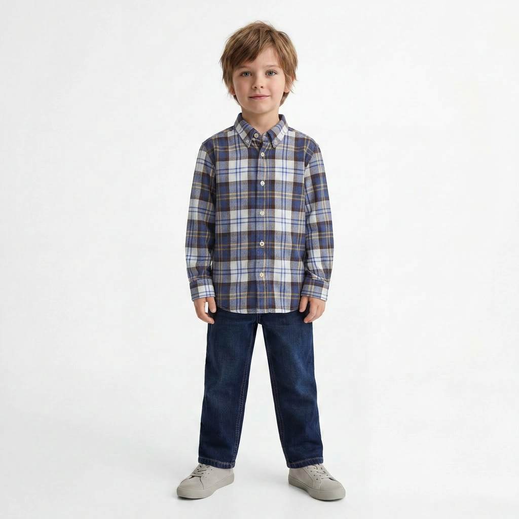 IL GUFO - CHEMISE - BLEU - 6 ANS