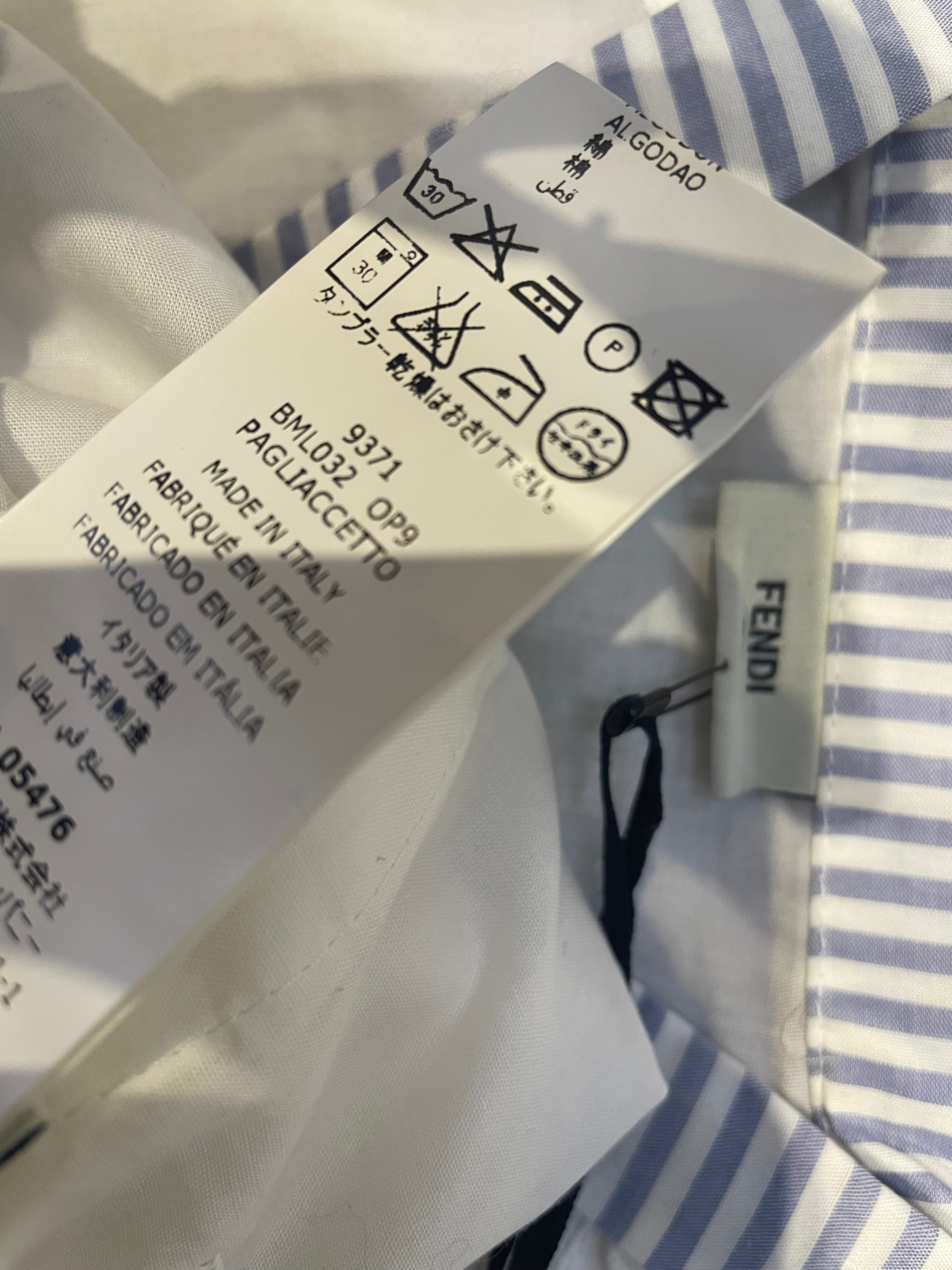 FENDI - COMBISHORT - BLEU, BLANC - 9 MOIS