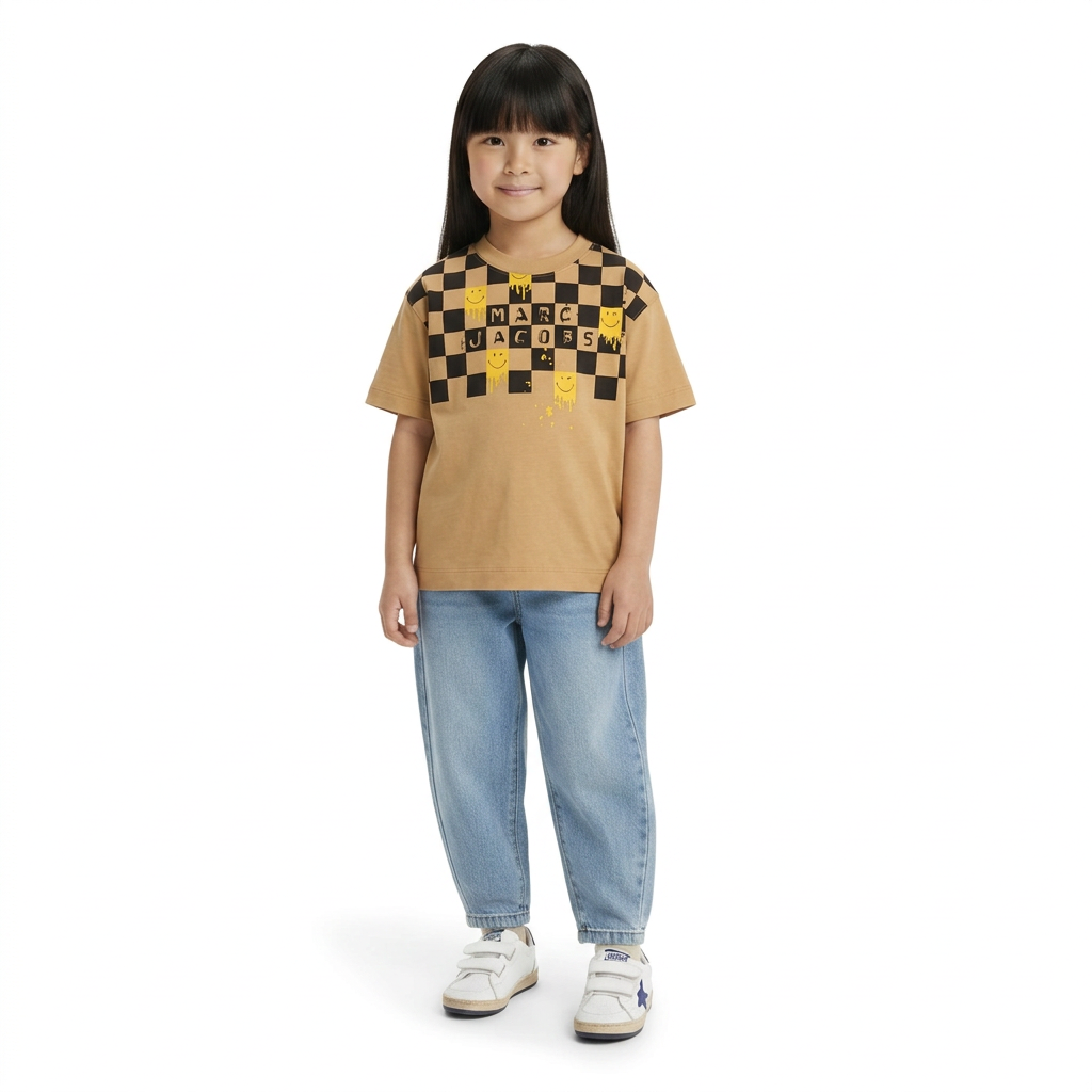 MARC JACOBS - T-SHIRT - BEIGE - 6 ANS