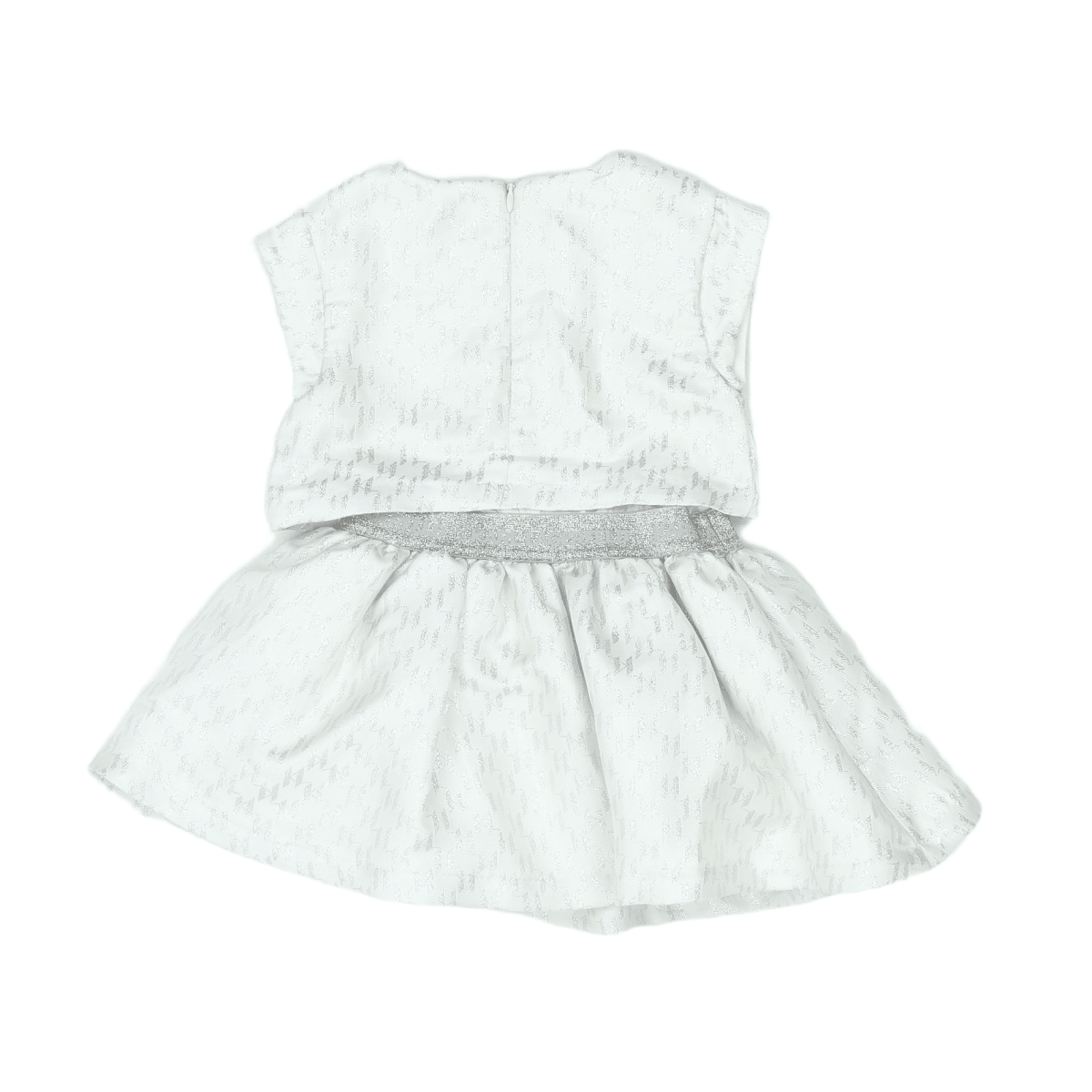 KARL LAGERFELD - ROBE - BLANC, ARGENTÉ - 18 MOIS