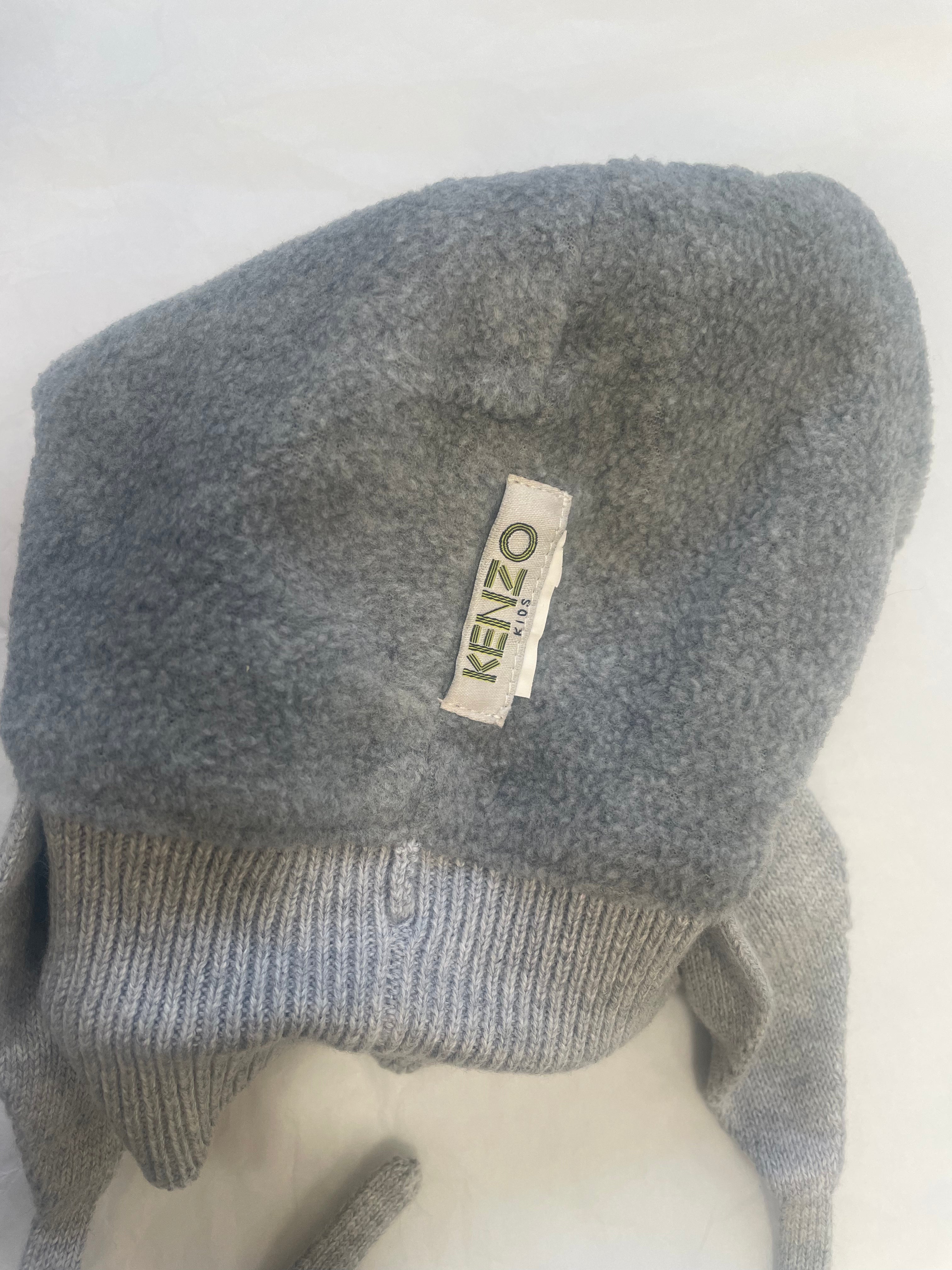 KENZO - BONNET - GRIS - TAILLE UNIQUE