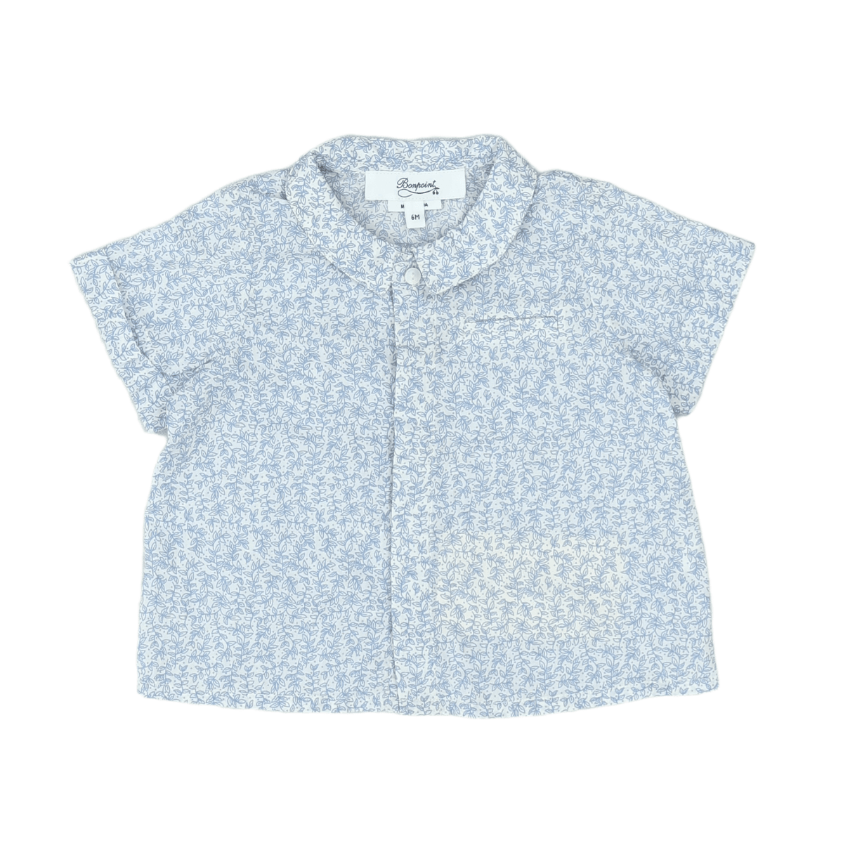 BONPOINT - CHEMISE - BLEU, BLANC - 6 MOIS