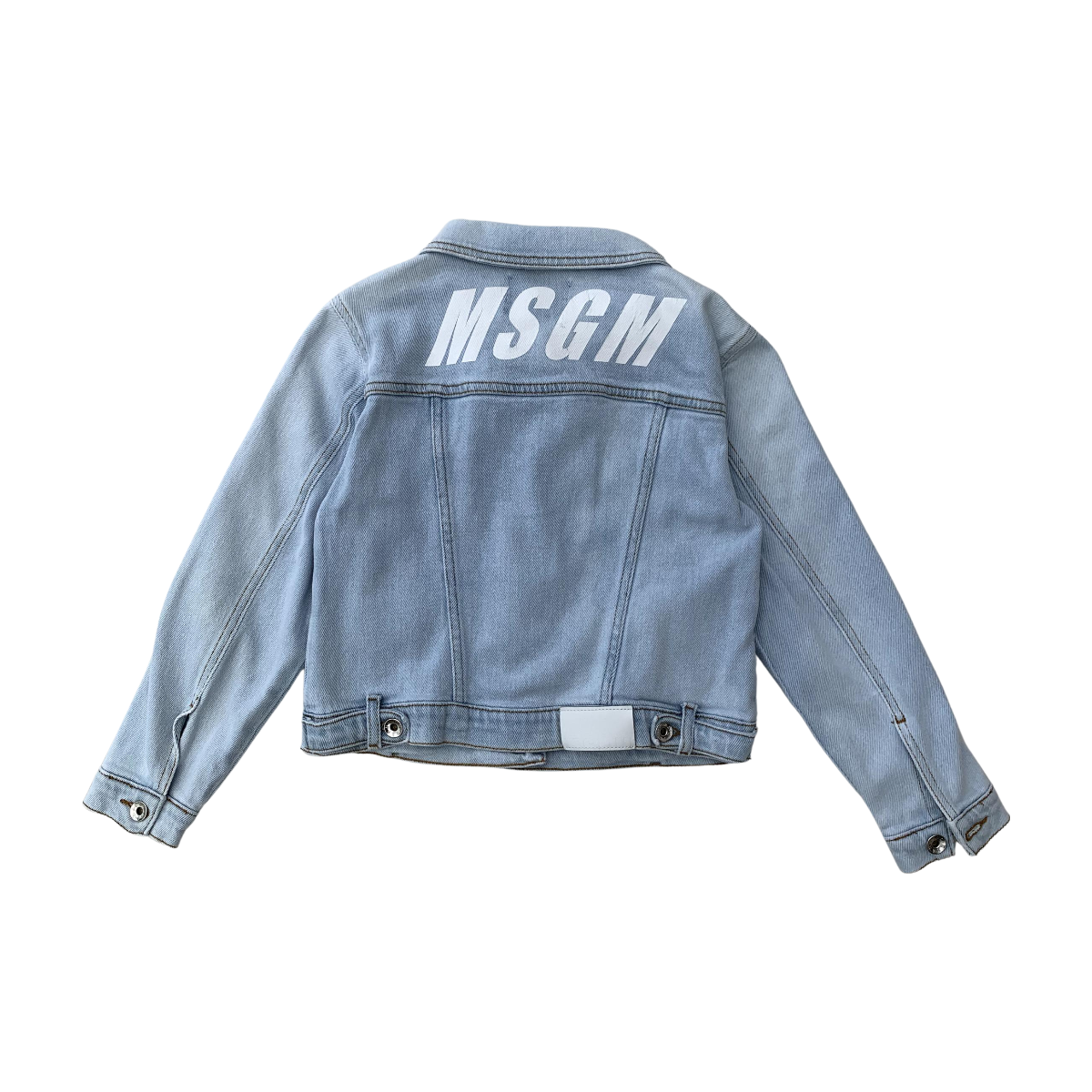 MSGM - VESTE EN JEAN - BLEU - 8 ANS
