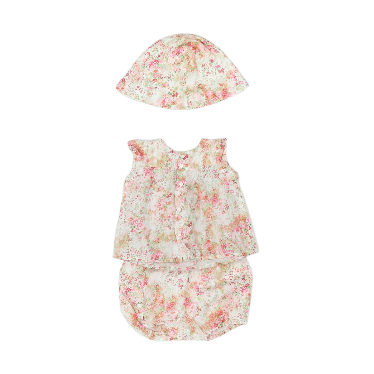 BONPOINT - ENSEMBLE - ROSE, VERT - 6 MOIS