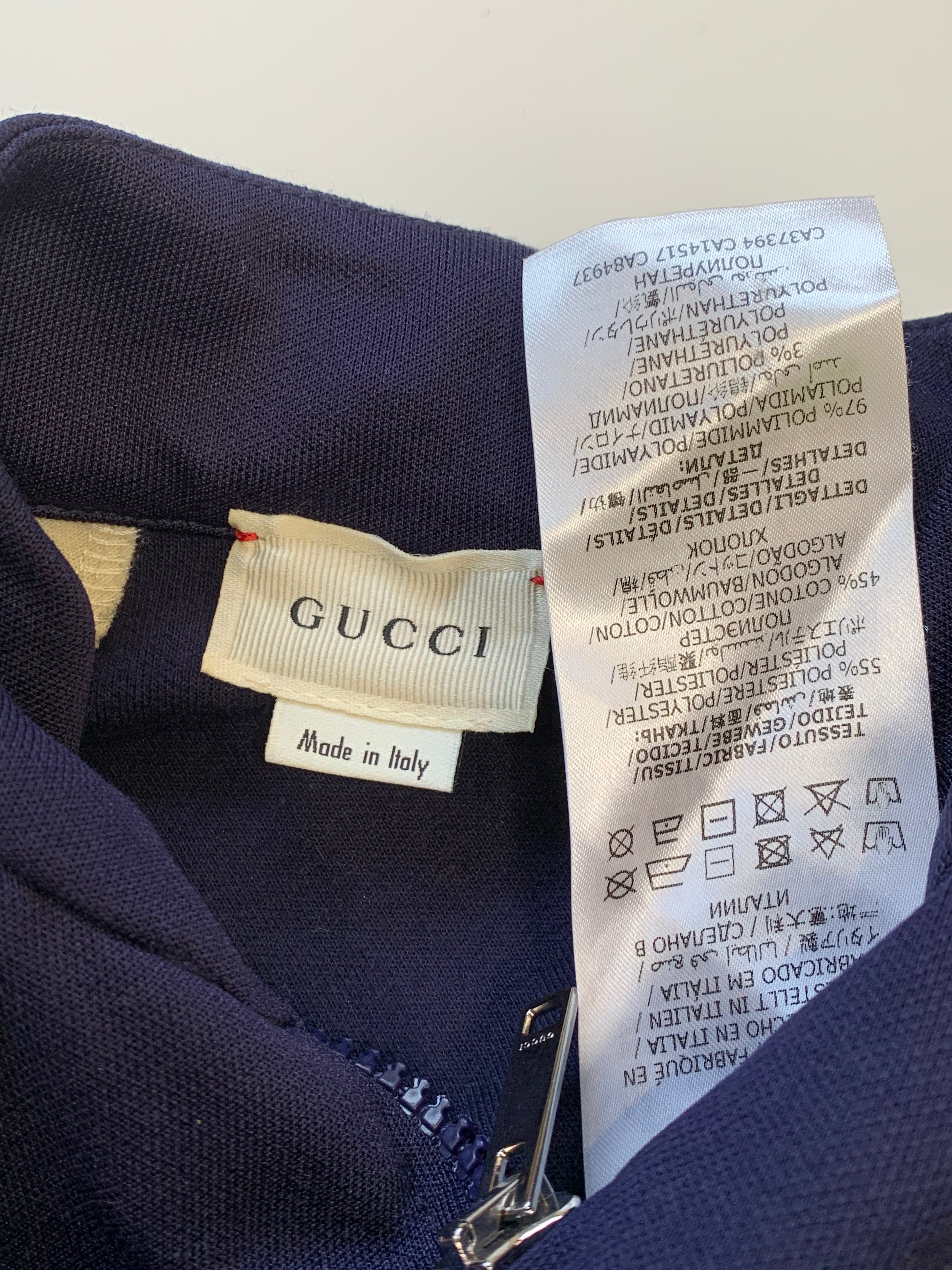 GUCCI - BOMBERJACKEN - BLAU, BEIGE - 4 JAHRE