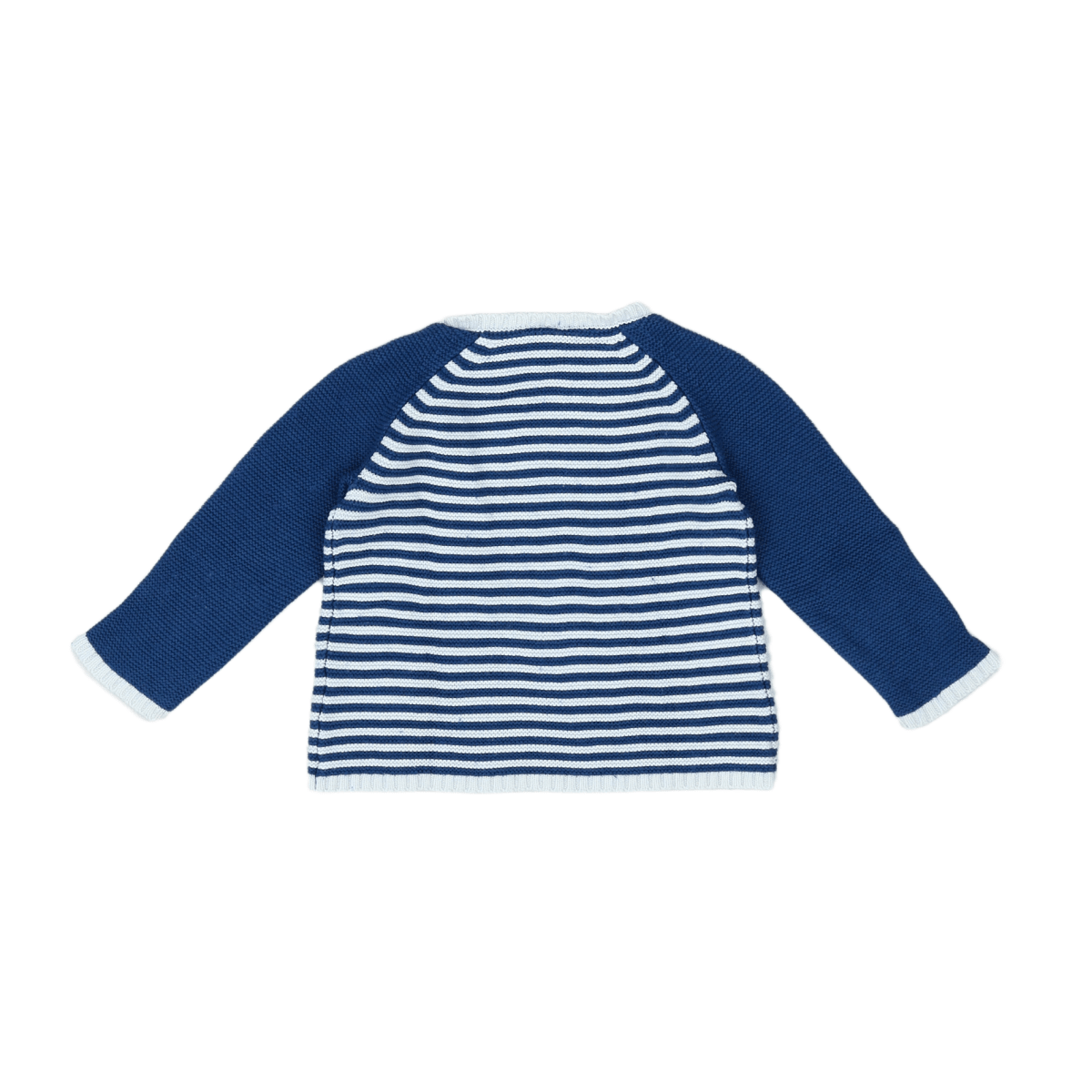 BONTON - PULLOVER - WEIß, BLAU - 24 MONATE