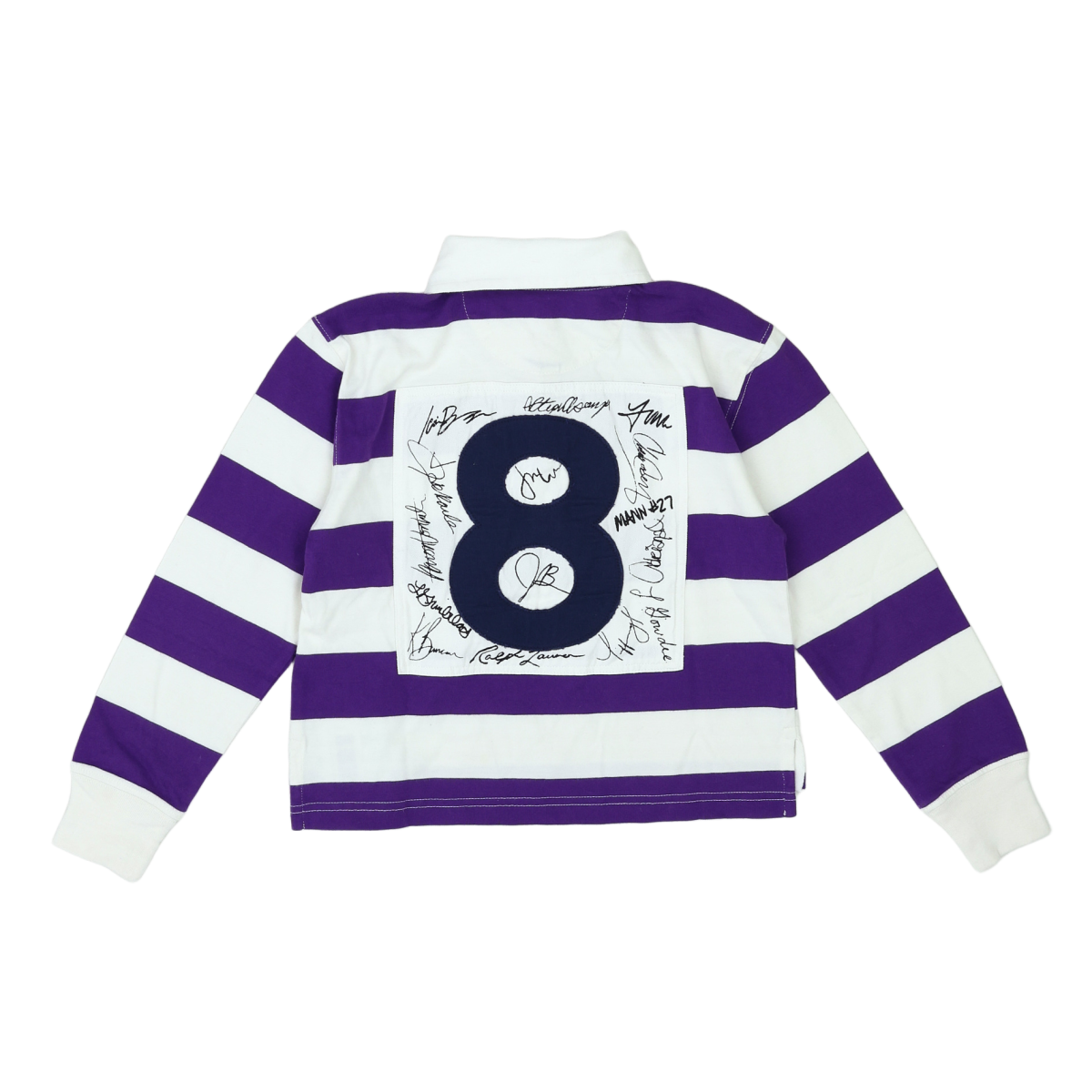RALPH LAUREN - POLO - VIOLET, BLANC - 7 ANS