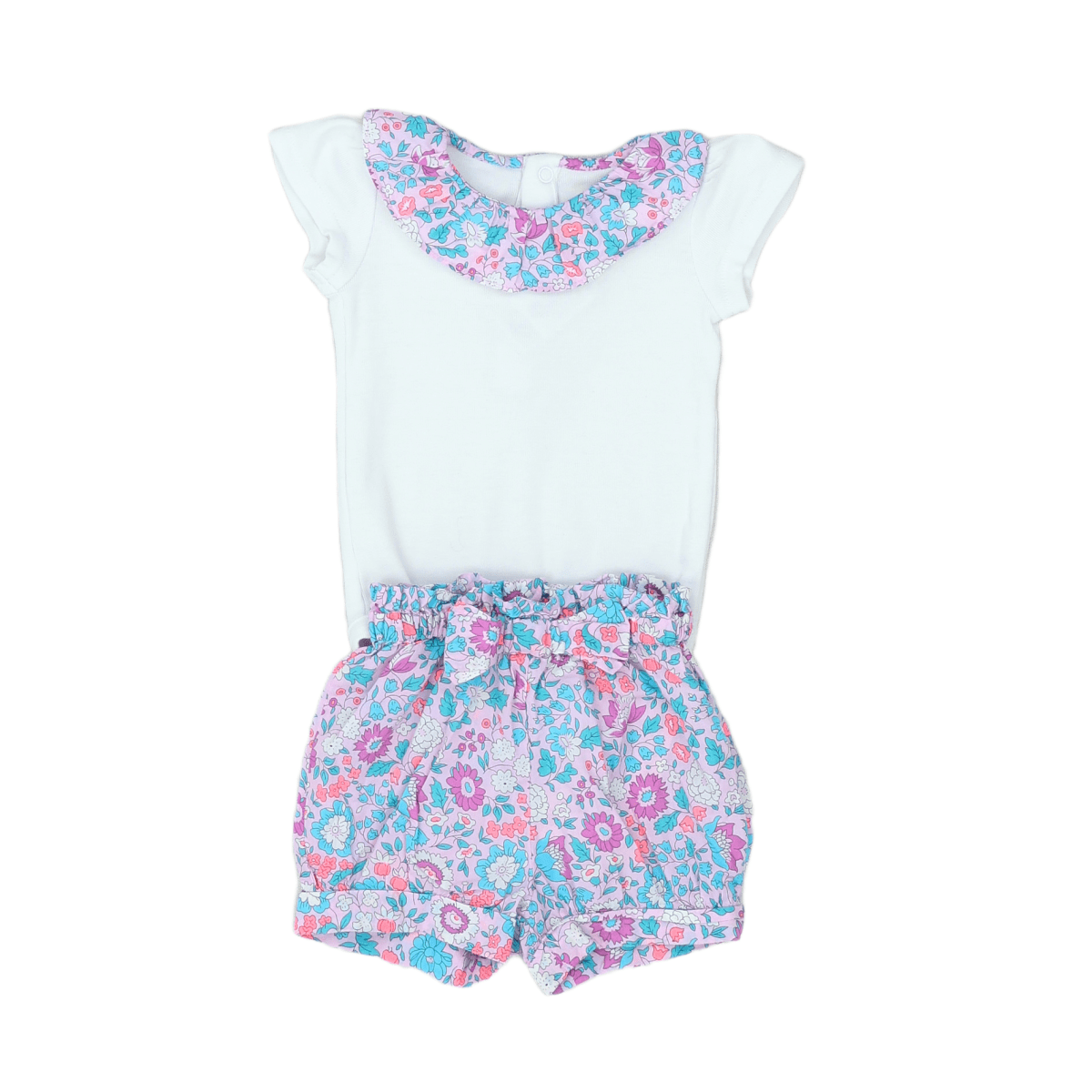 JACADI - ENSEMBLE - VIOLET, BLEU - 6 MOIS