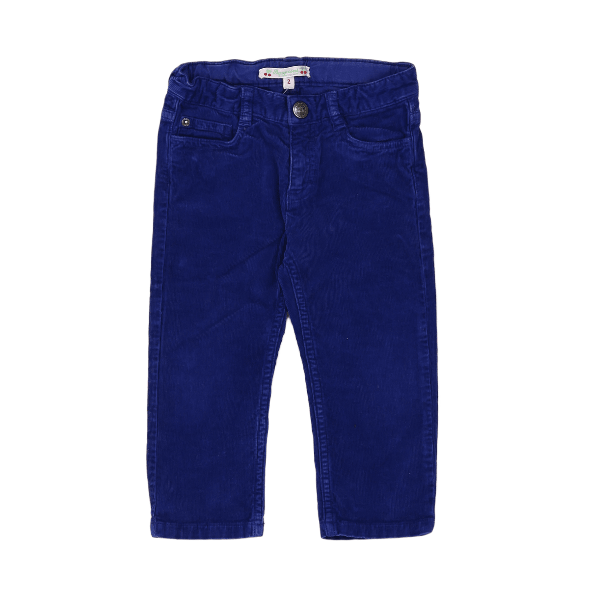 CYRILLUS - Pantalon en velours bleu - 1 mois