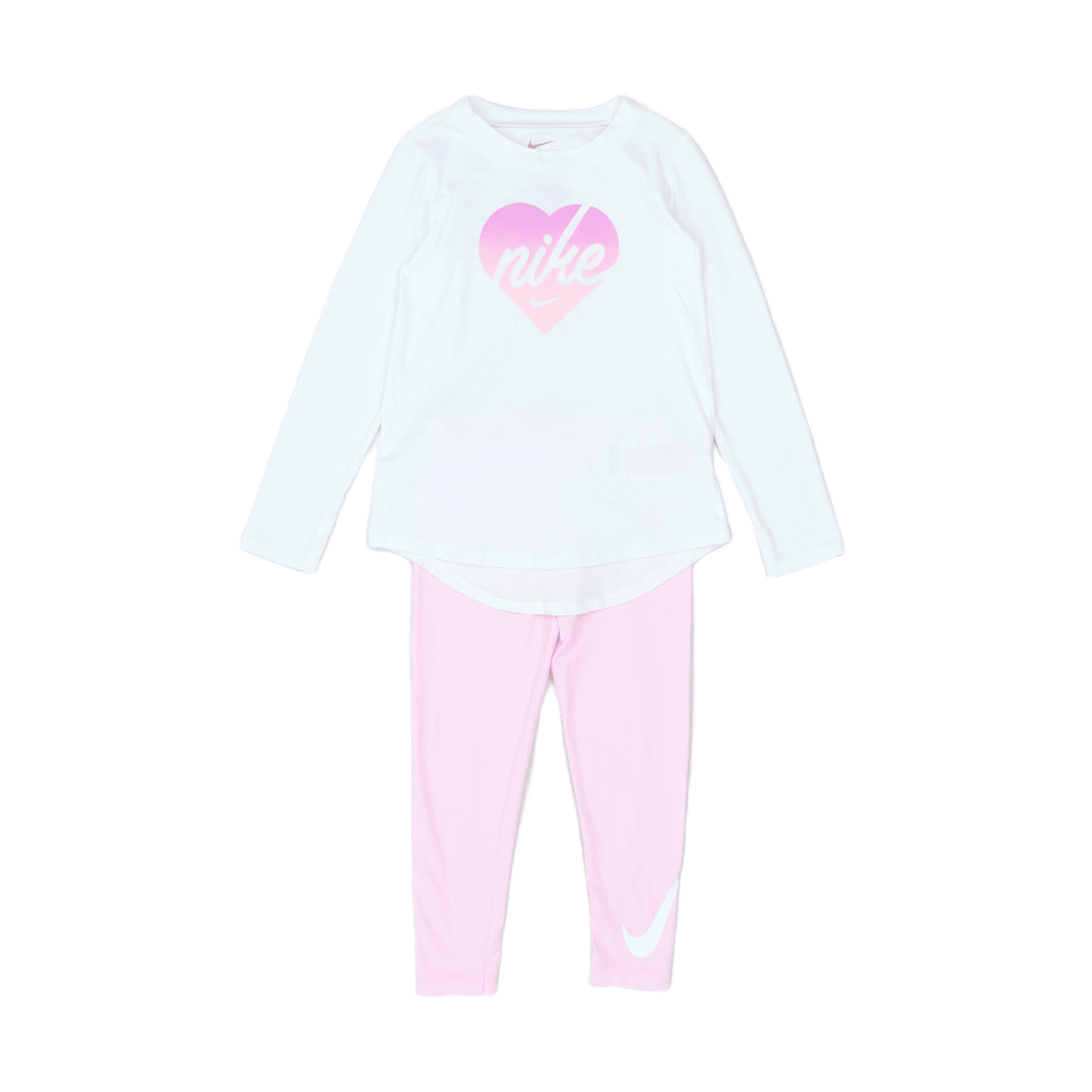 NIKE - Ensemble t-shirt blanc et legging rose - 5 ans