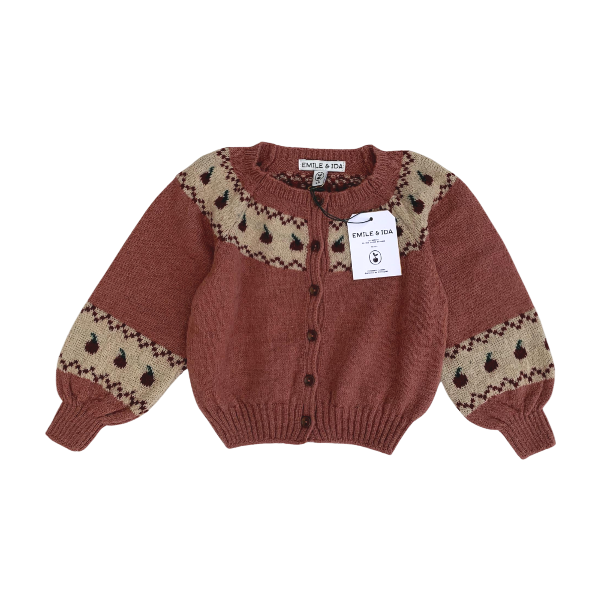 EMILE & IDA - CARDIGAN - ROSE - 24 MOIS
