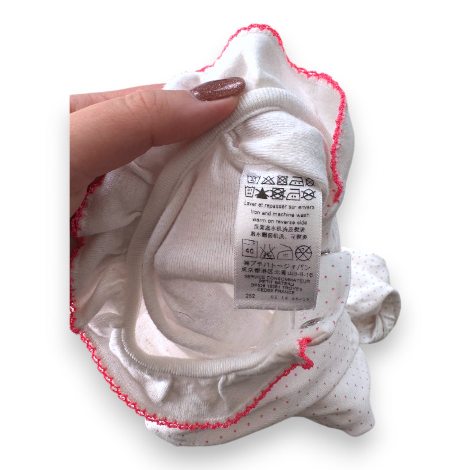 LITTLE BOAT - SCHLAFANZUG - WEIß, ROSA - 3 MONATE