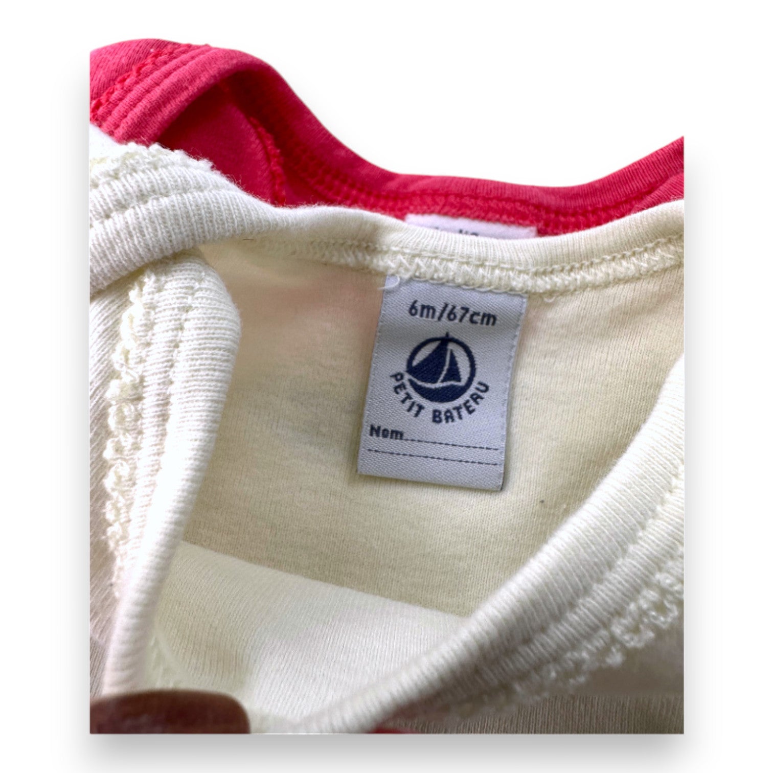 LITTLE BOAT - BODY - PINK, YELLOW - 6 MONTHS