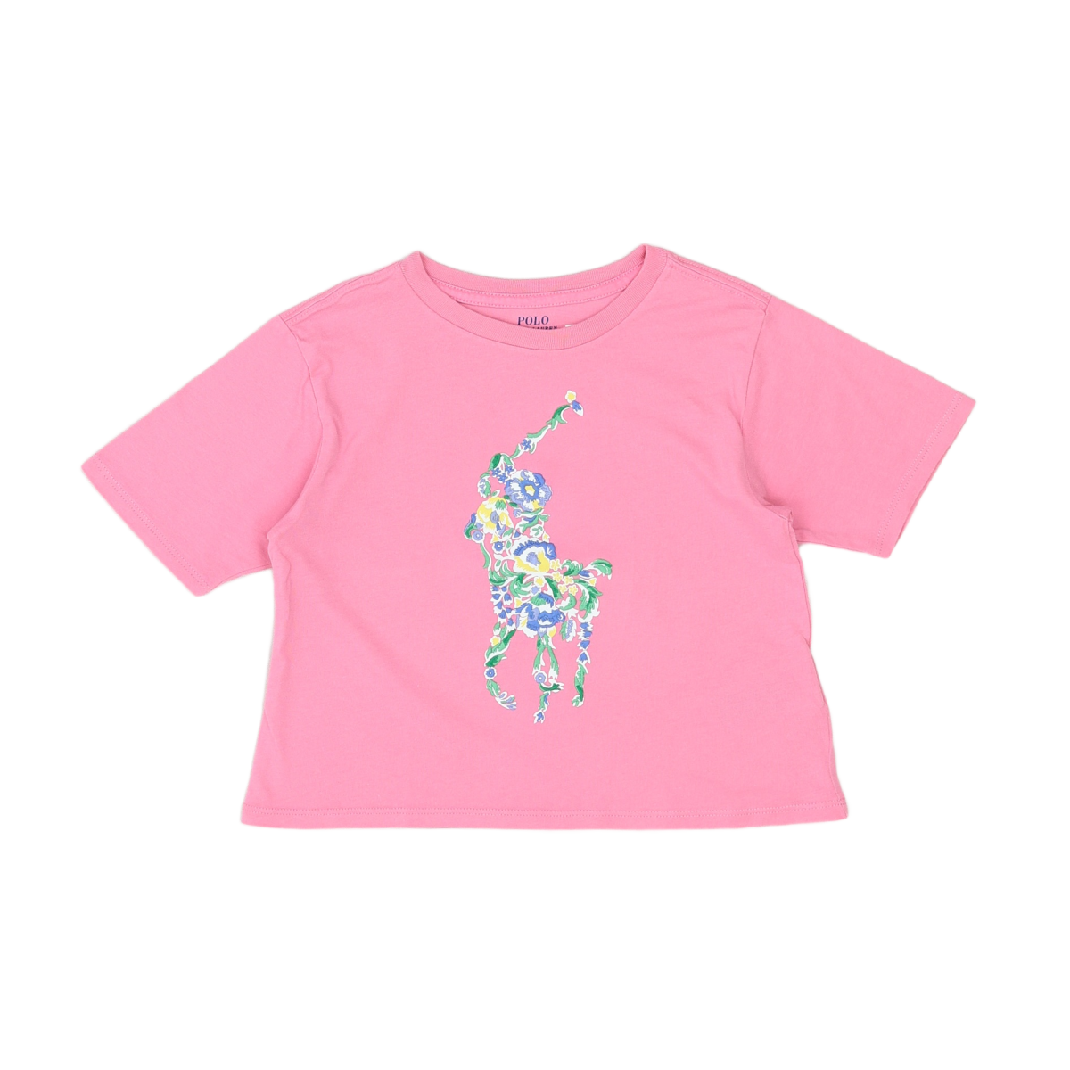 RALPH LAUREN - T-SHIRT - ROSE - 6 ANS