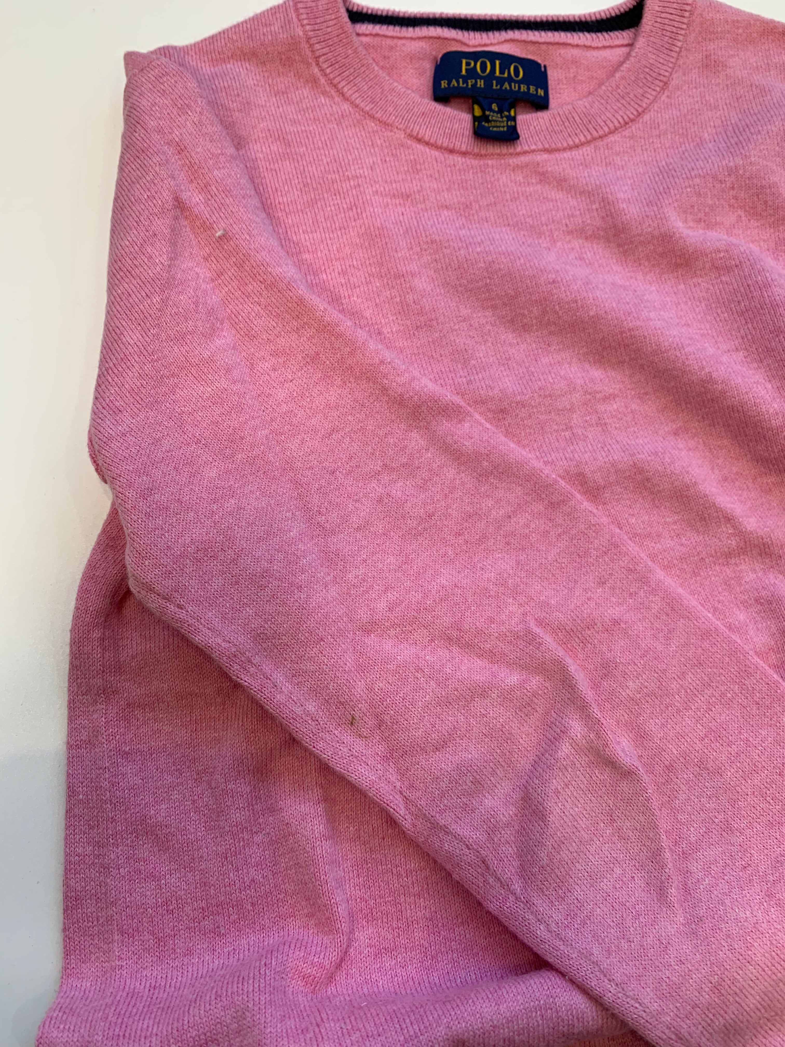 RALPH LAUREN - PULLOVER - ROSA - 6 JAHRE