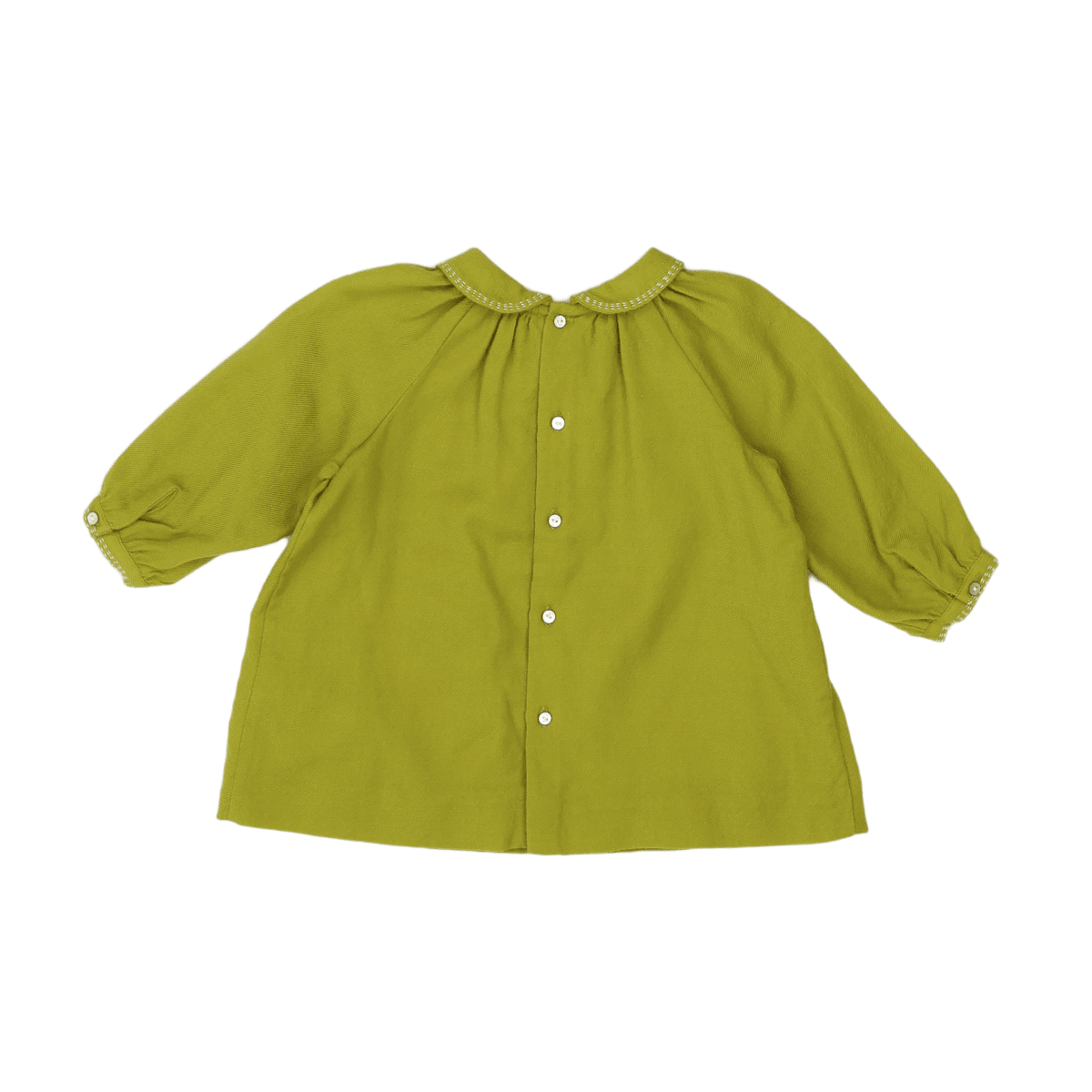 BONPOINT - DRESS - GREEN - 6 MONTHS