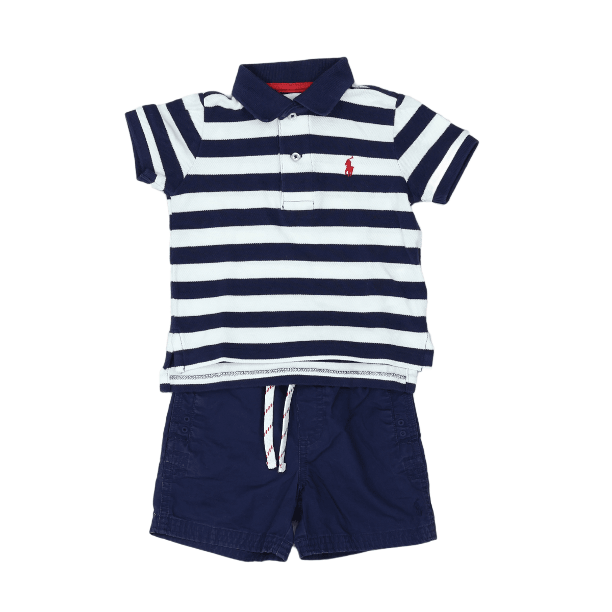 RALPH LAUREN – SET – BLAU, WEISS – 12 MONATE